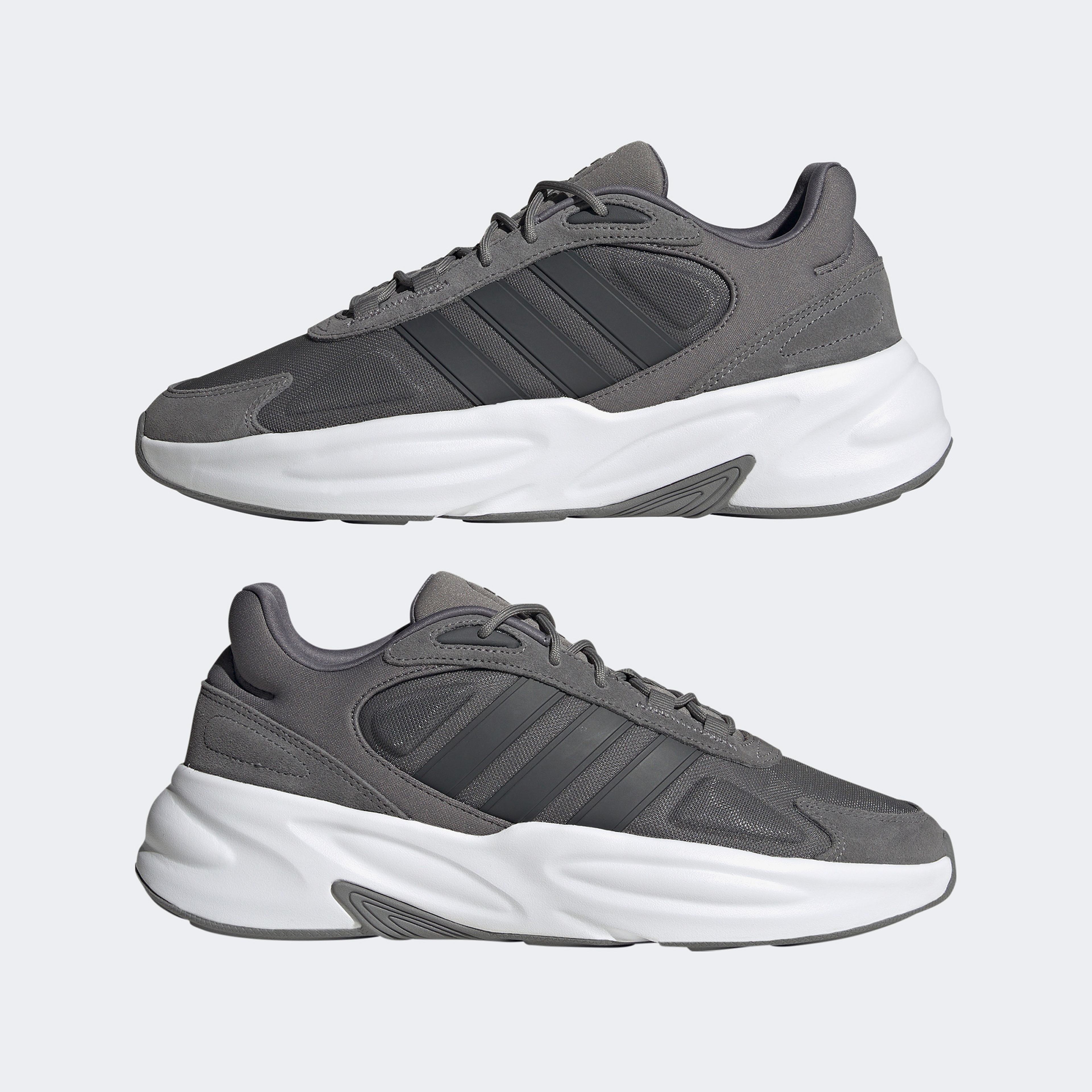 adidas Ozelle Cloudfoam Erkek Gri Günlük Spor Ayakkabı