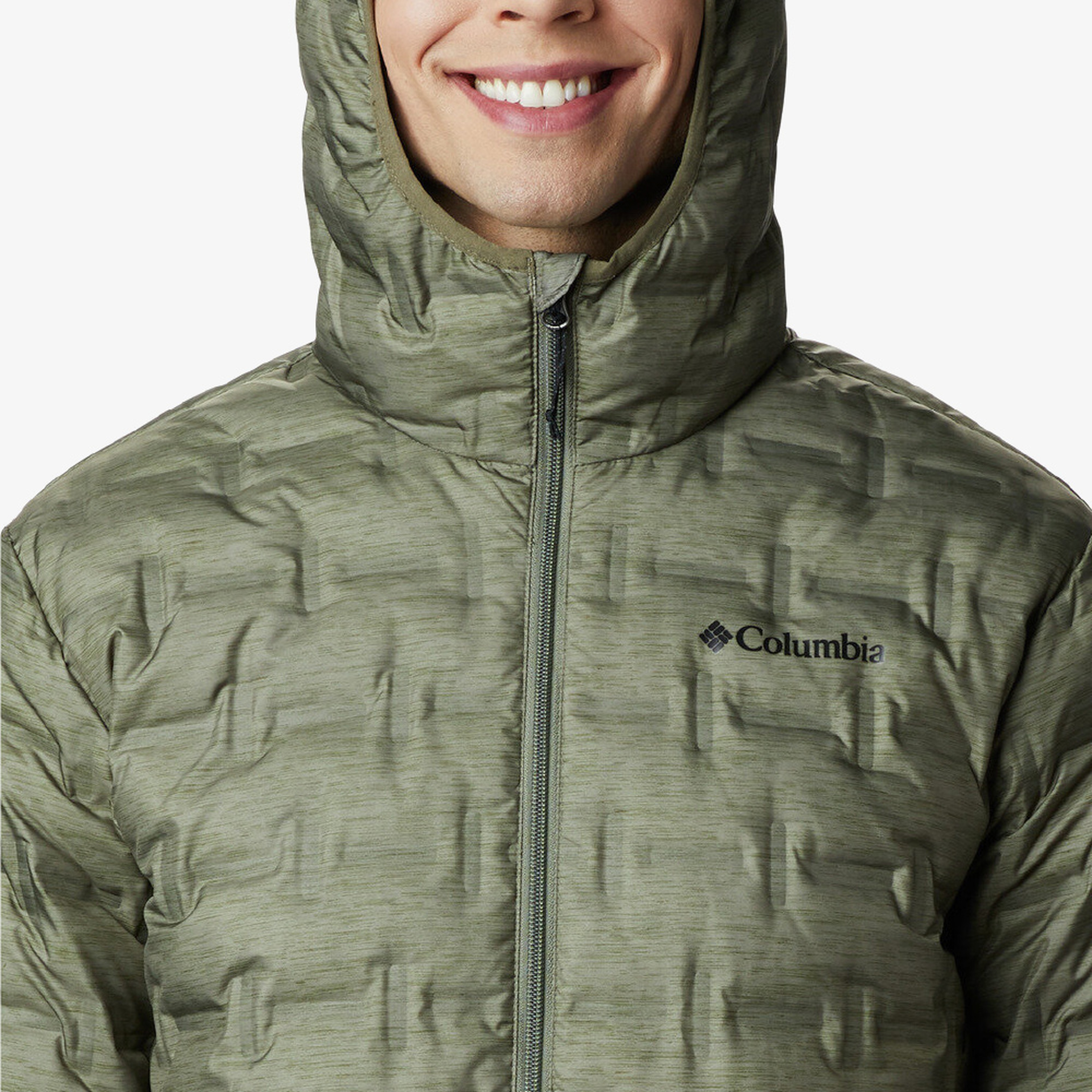 Columbia Delta Ridge Down Hooded Erkek Yeşil Mont
