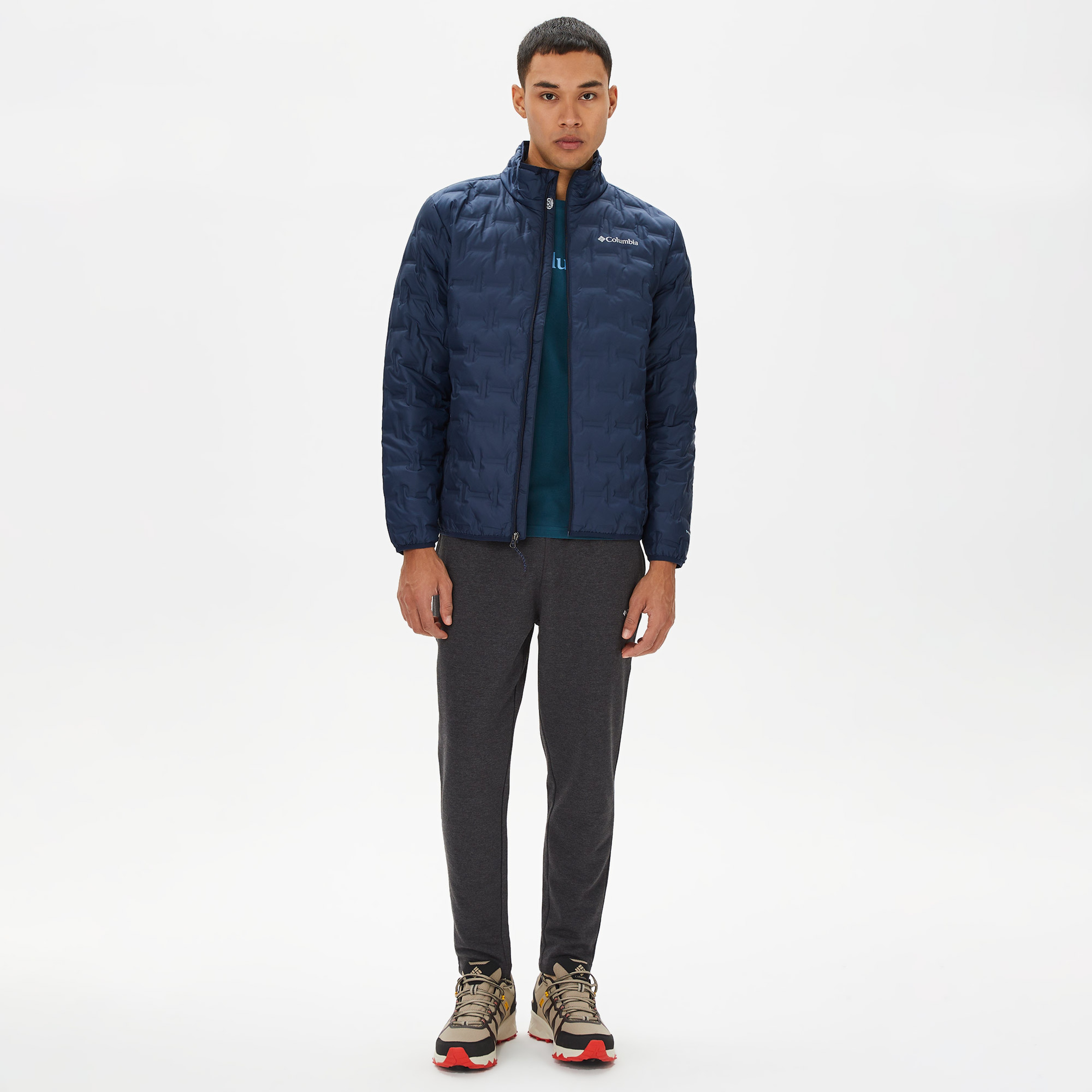 Columbia Delta Ridge Kapitone Erkek Mavi Mont