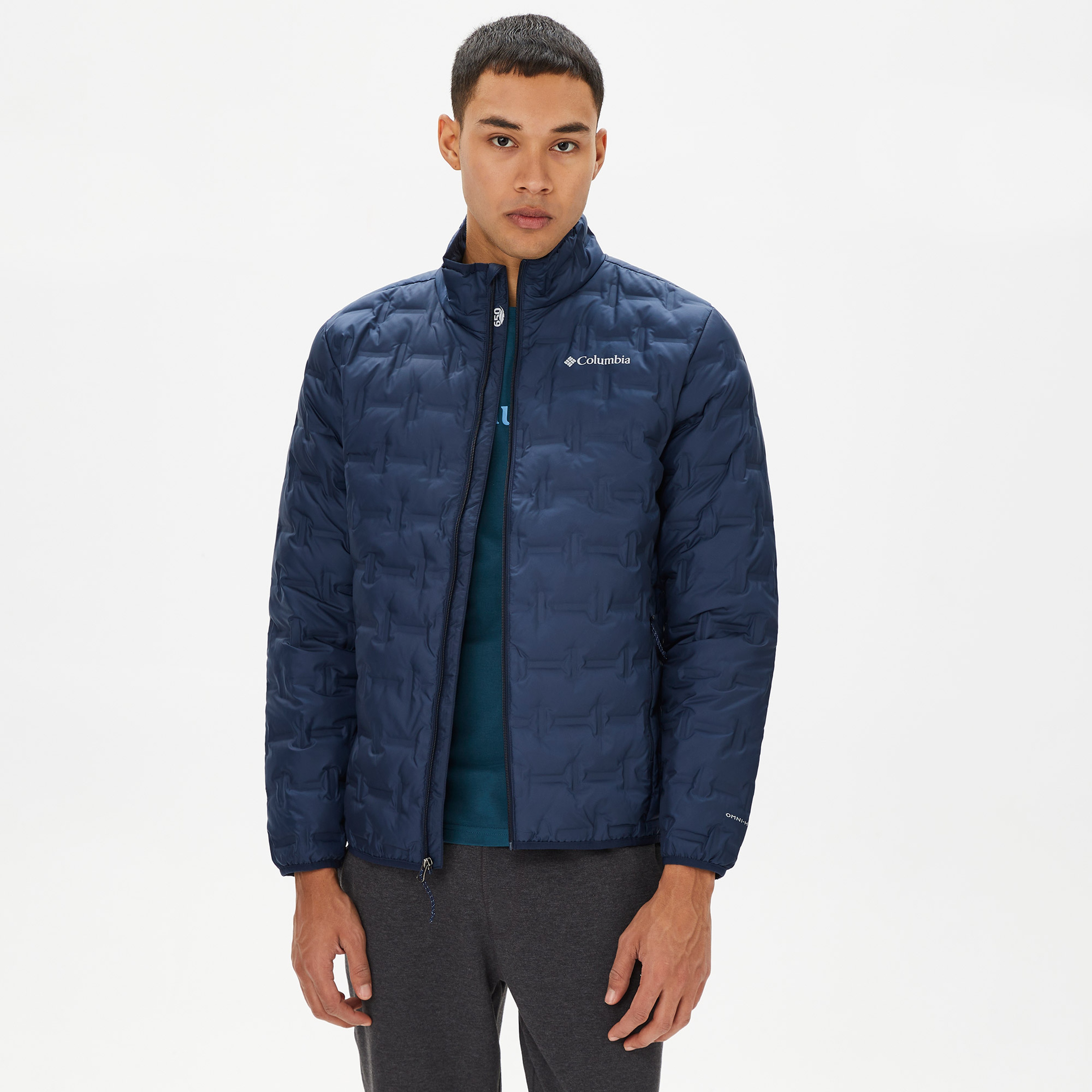 Columbia Delta Ridge Kapitone Erkek Mavi Mont