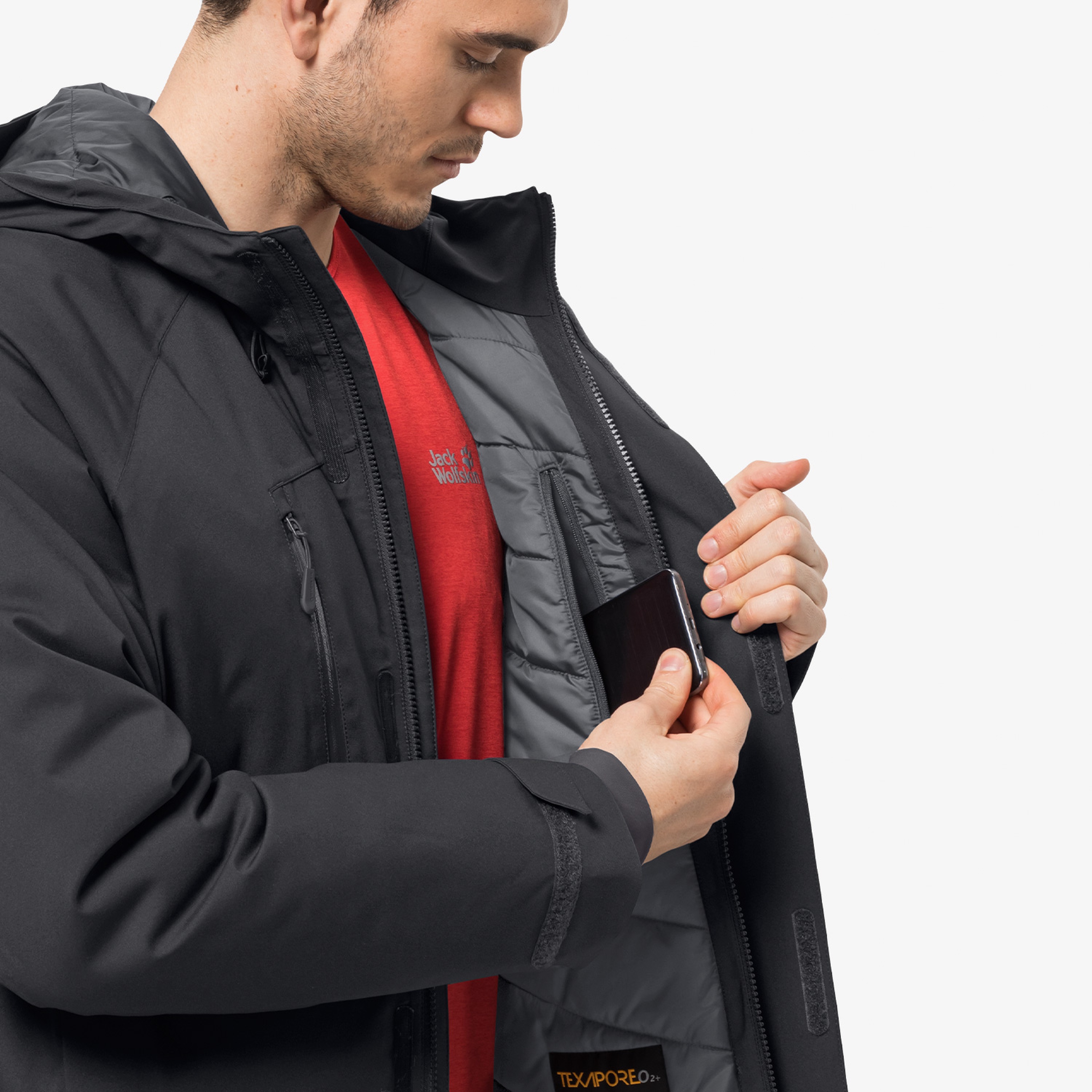 Jack Wolfskin Troposphere Ins Erkek Siyah Mont