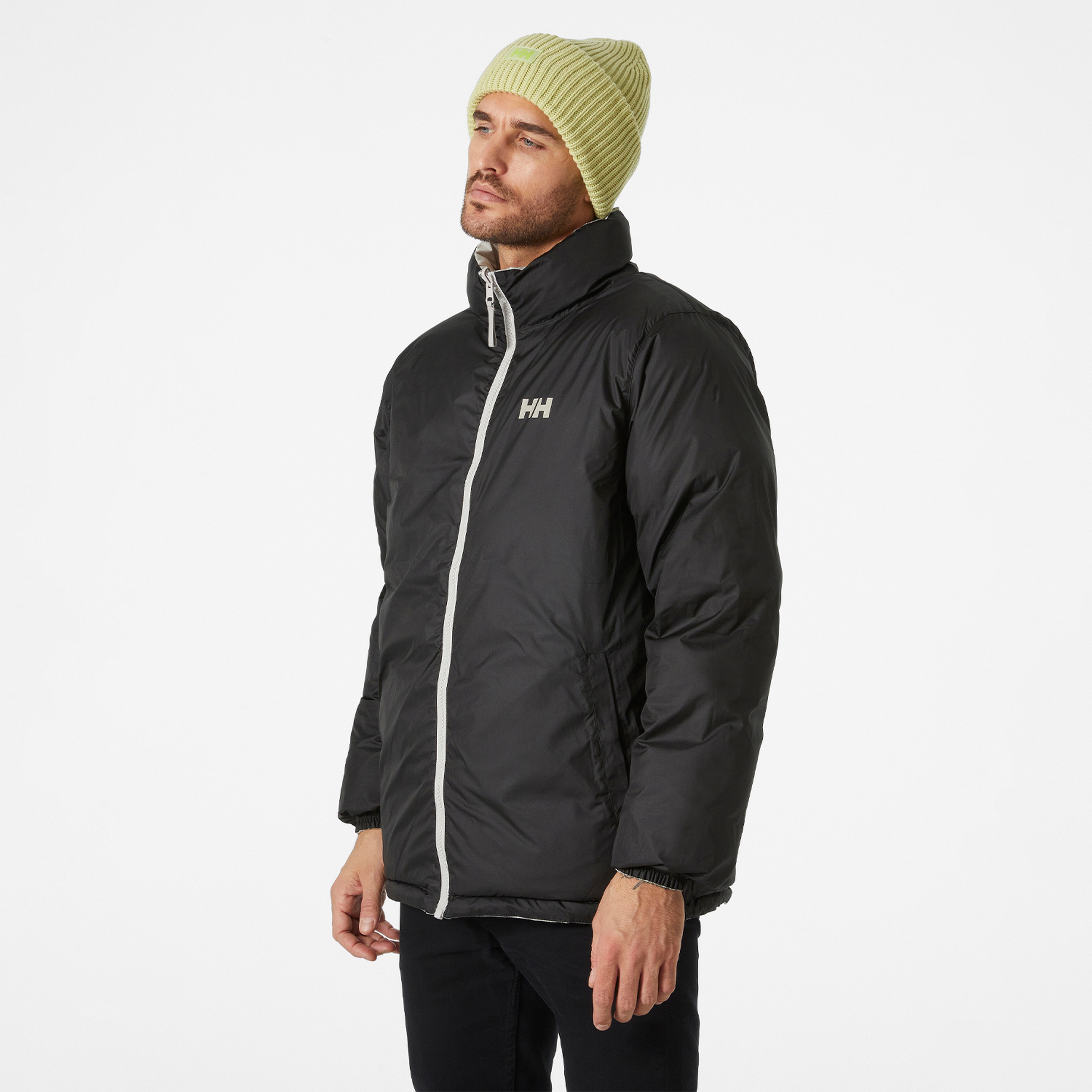 Helly Hansen Yu 23 Reversible Erkek Gri Outdoor Puffer Ceket