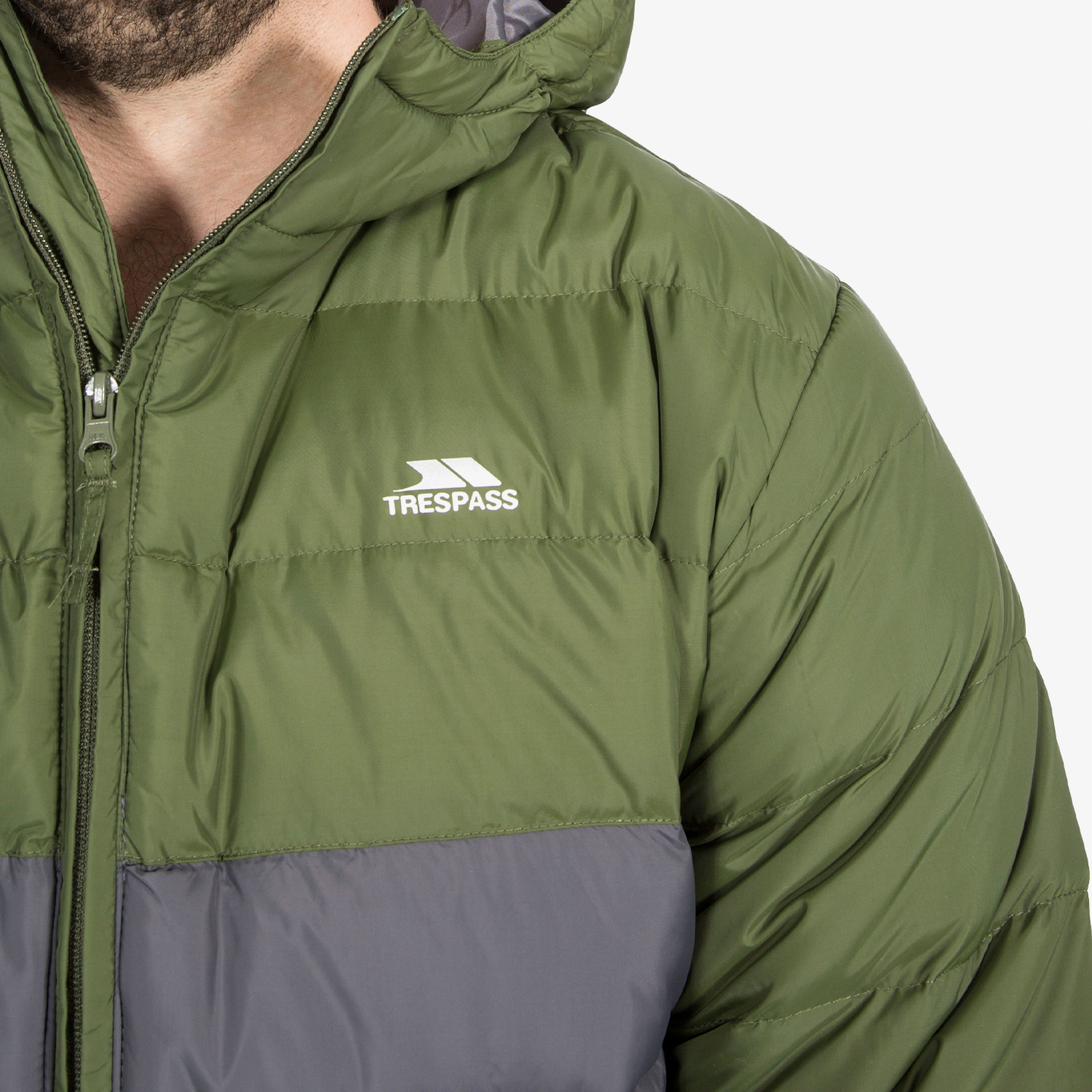Trespass Oskar Padded Erkek Yeşil Outdoor Mont