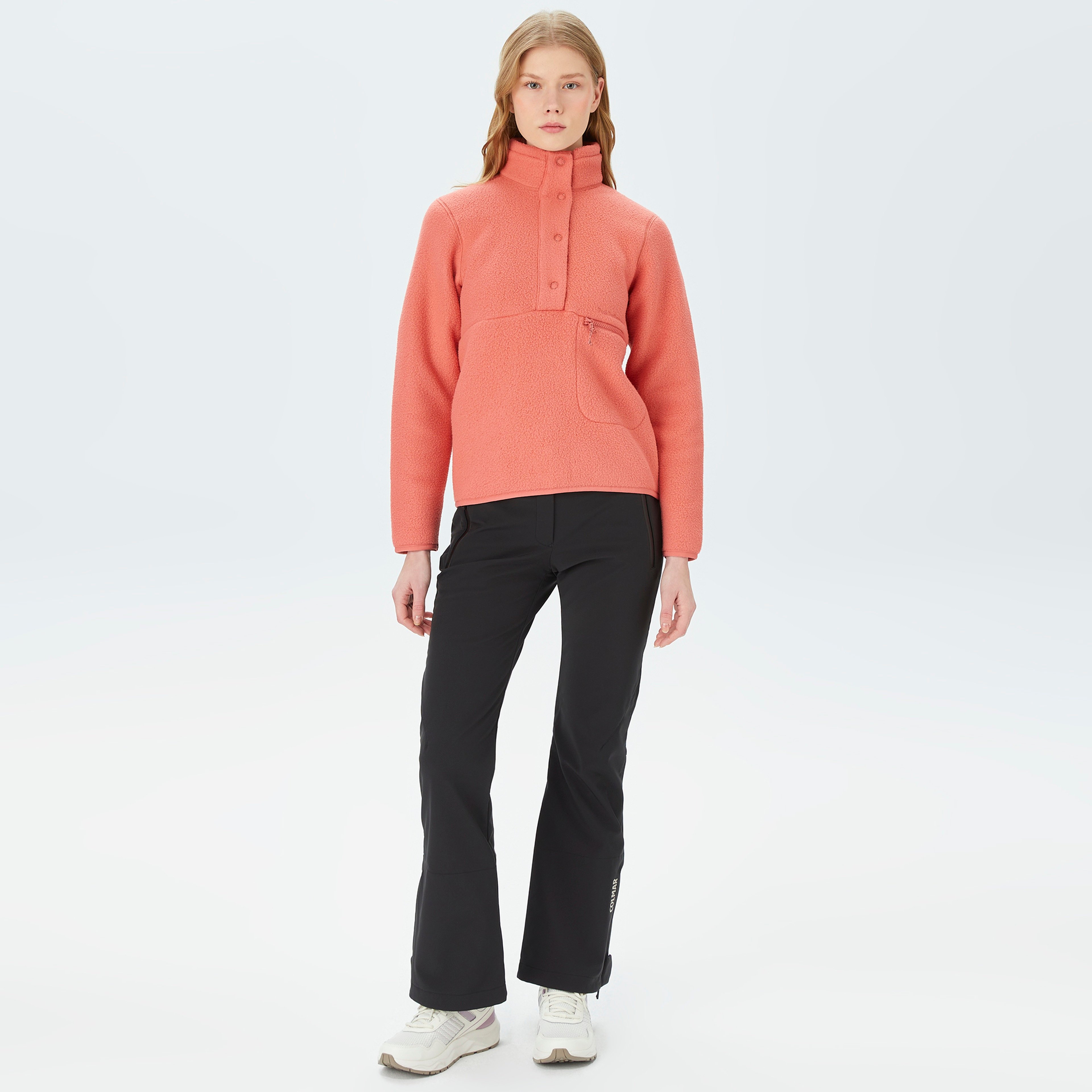 Peak Performance Fleece Snap Kadın Pembe Outdoor Polar