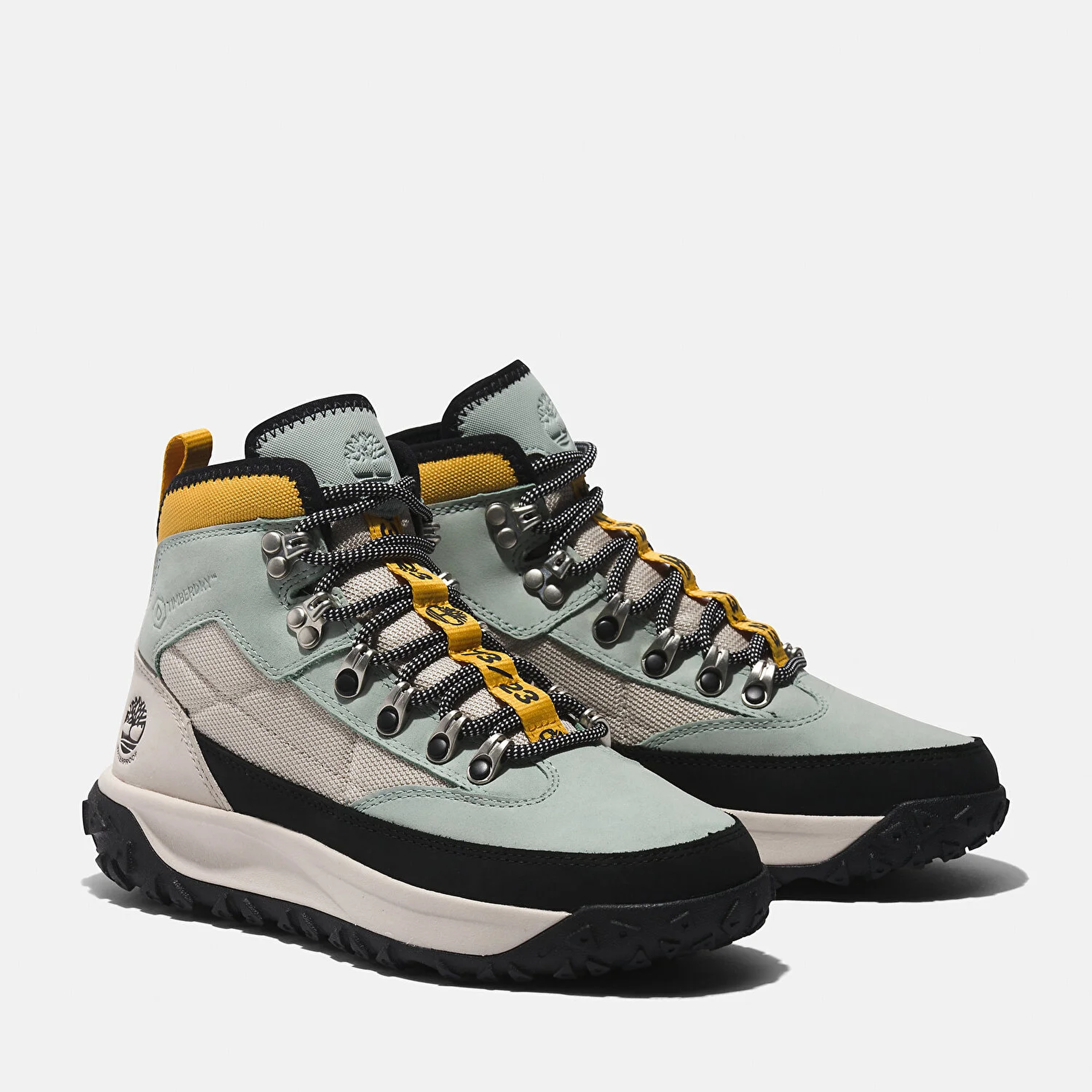 Timberland Mid Lace Up Waterproof Kadın Gri Bot