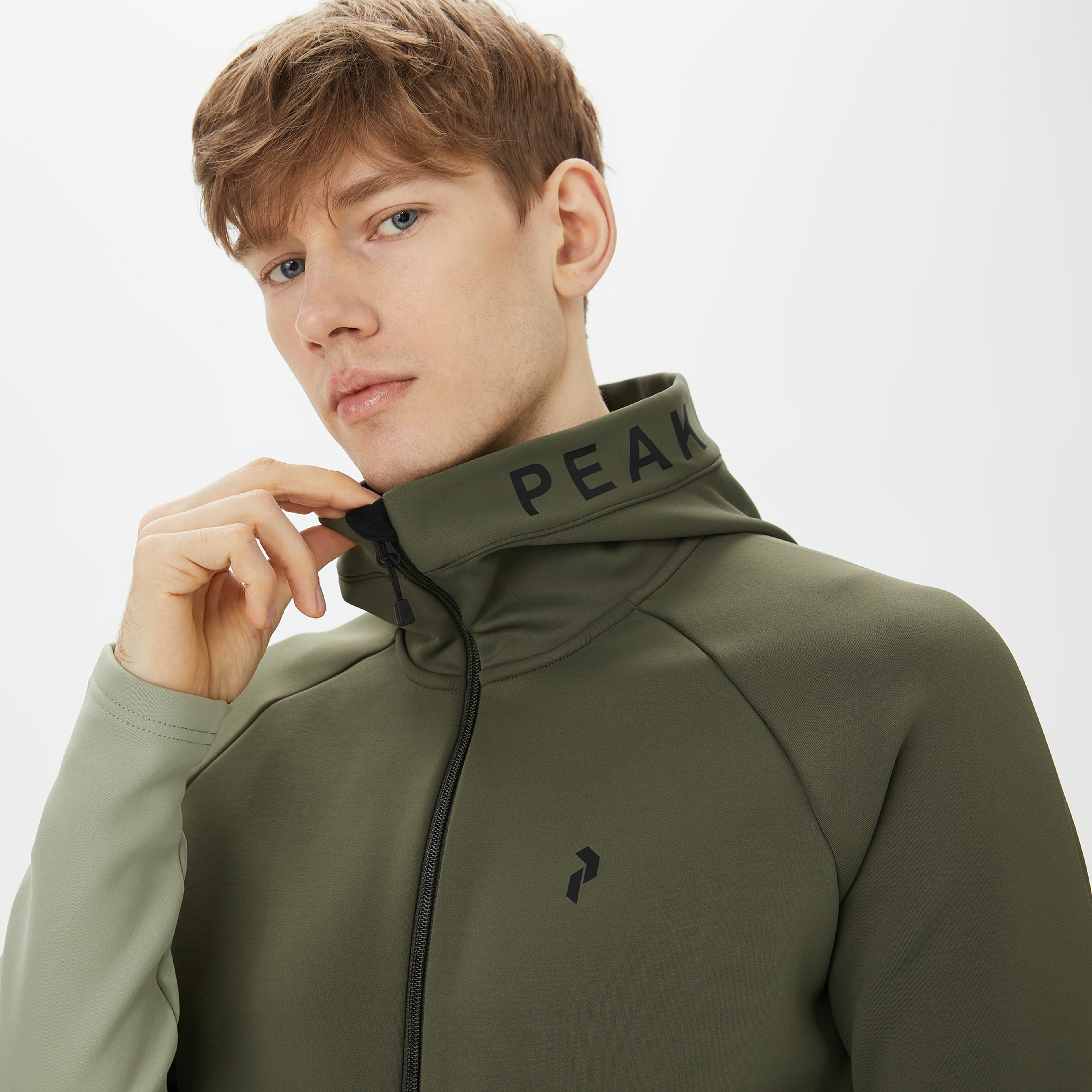 Peak Performance Rider Zip Hood Erkek Yeşil Outdoor Ceket