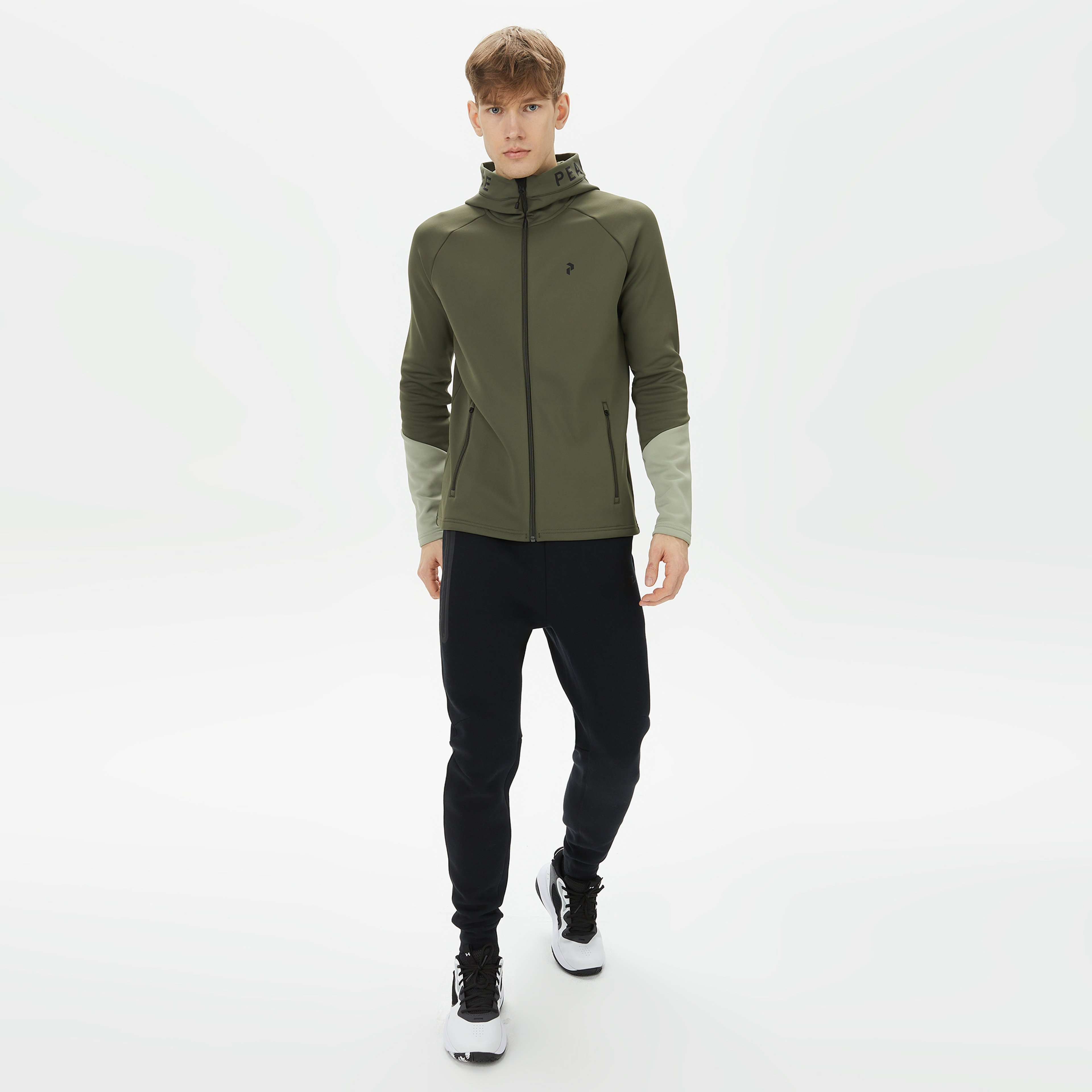 Peak Performance Rider Zip Hood Erkek Yeşil Outdoor Ceket