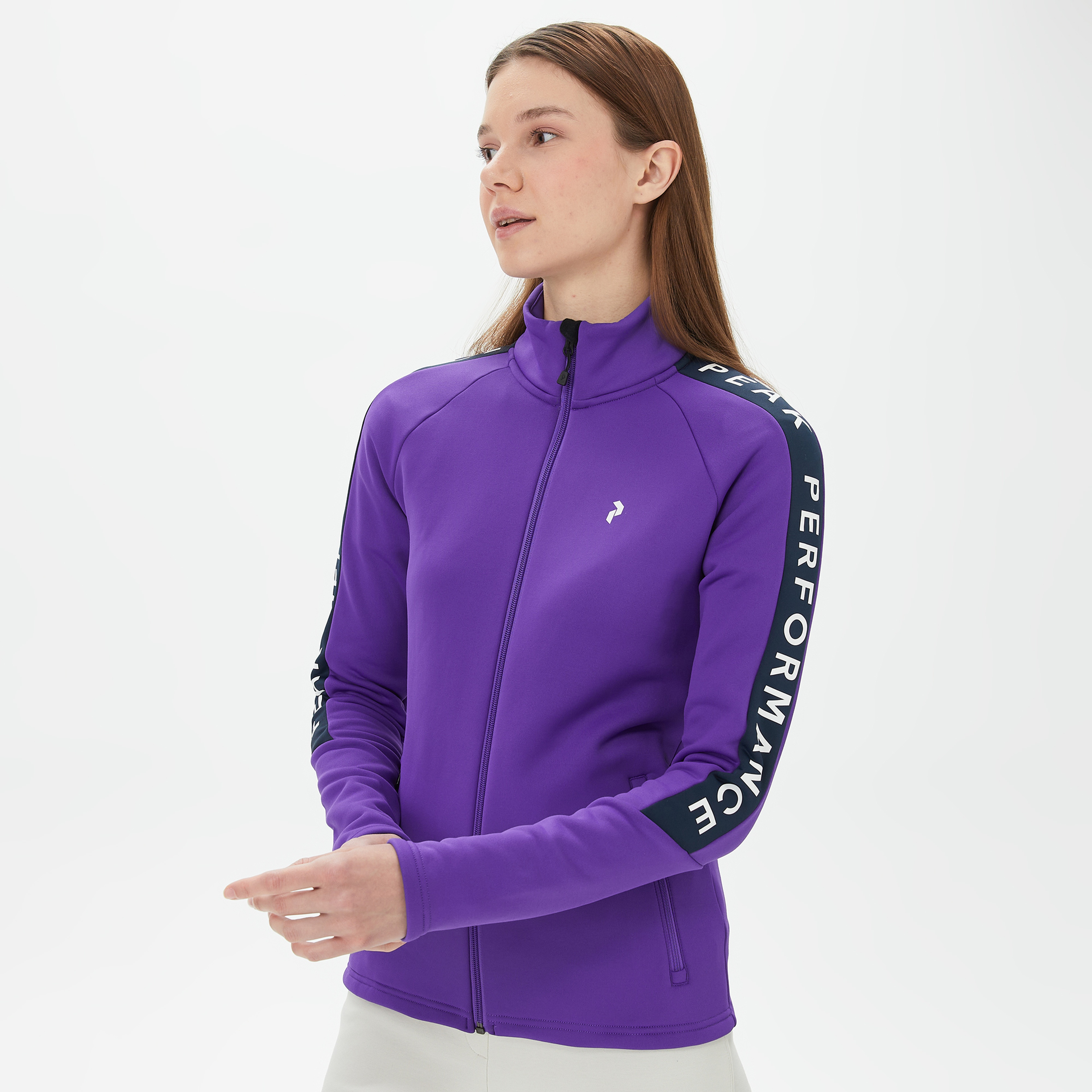 Peak Performance Rider Zip Kadın Mor Outdoor Ceket