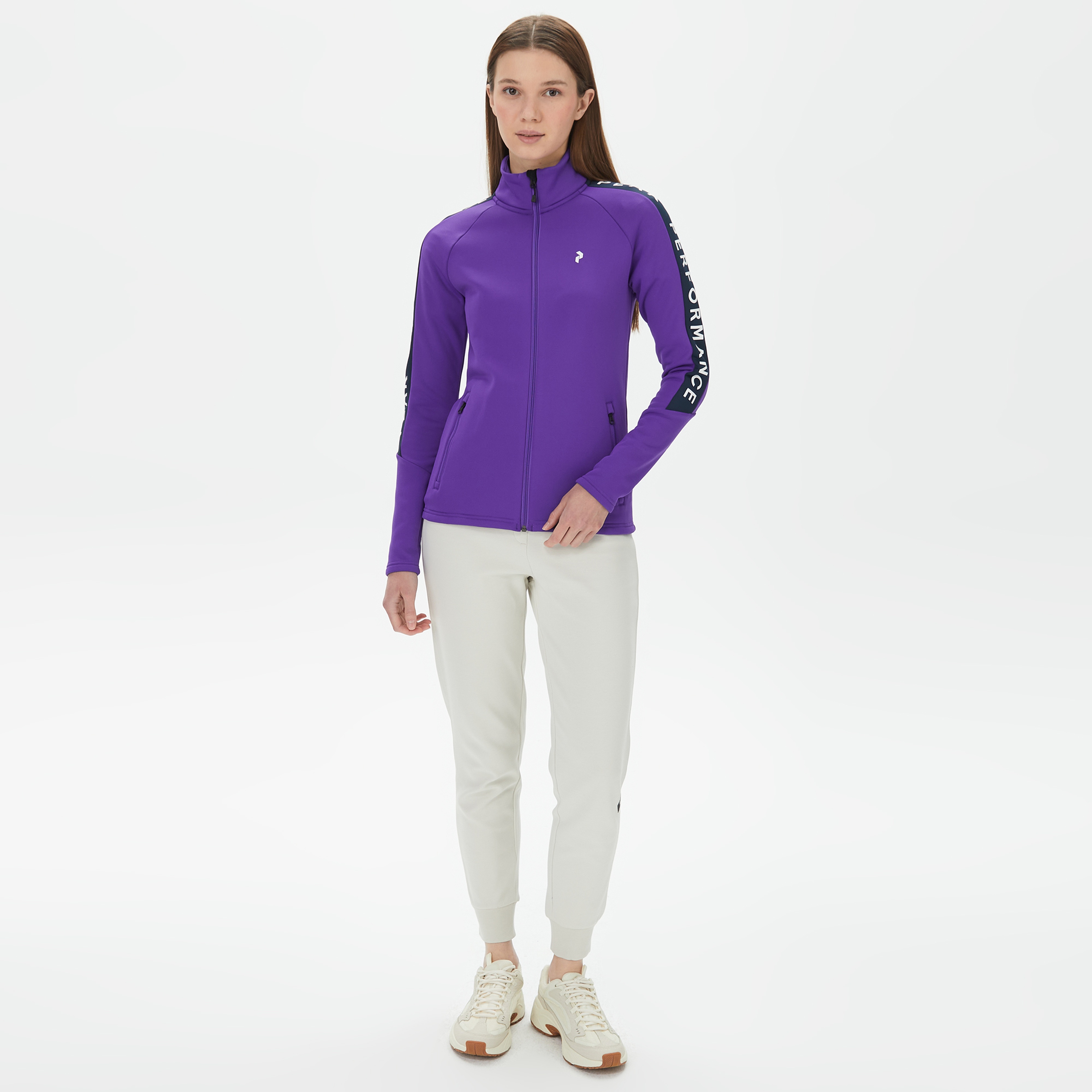 Peak Performance Rider Zip Kadın Mor Outdoor Ceket