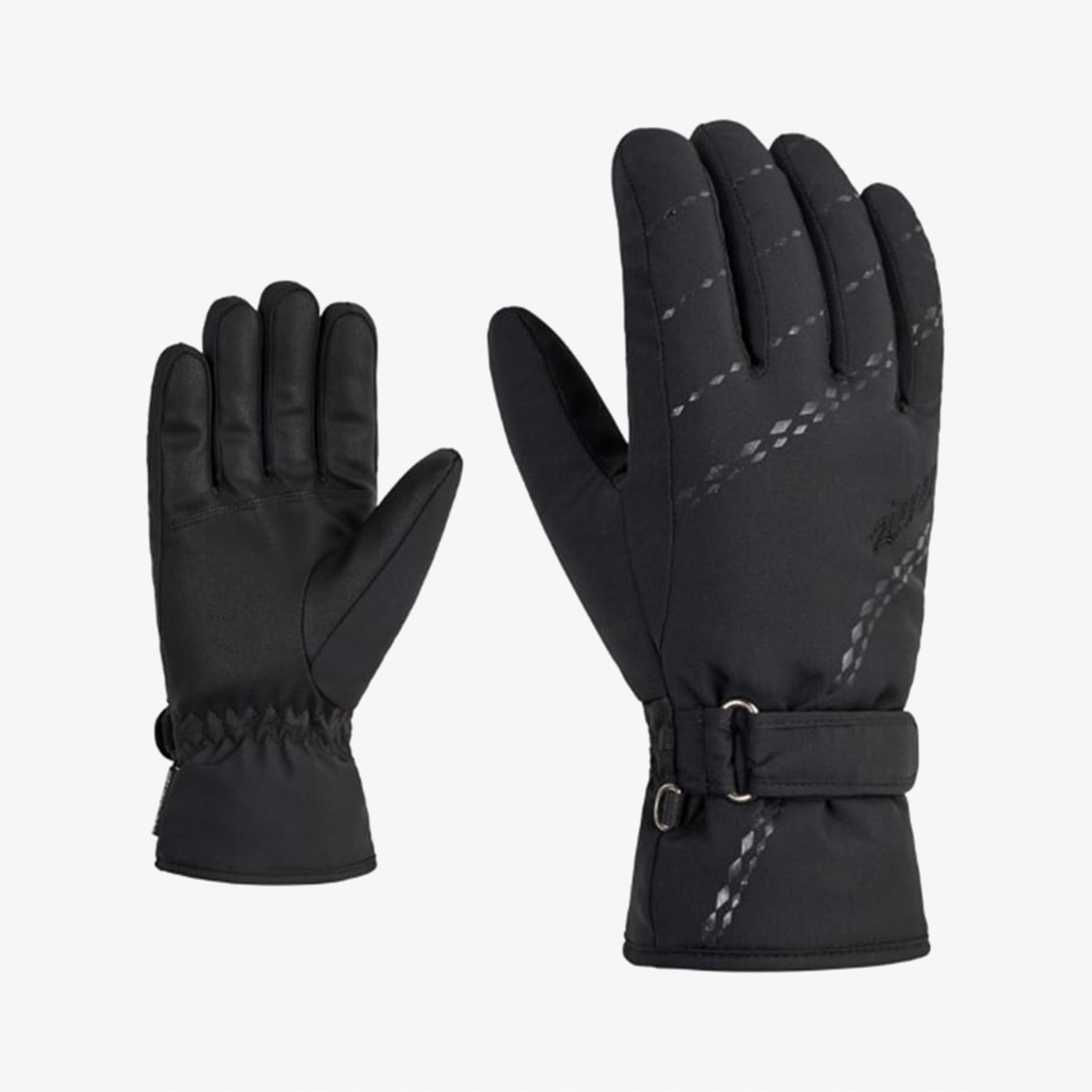 Ziener Korva Lady Kadın Siyah Kayak Eldiveni