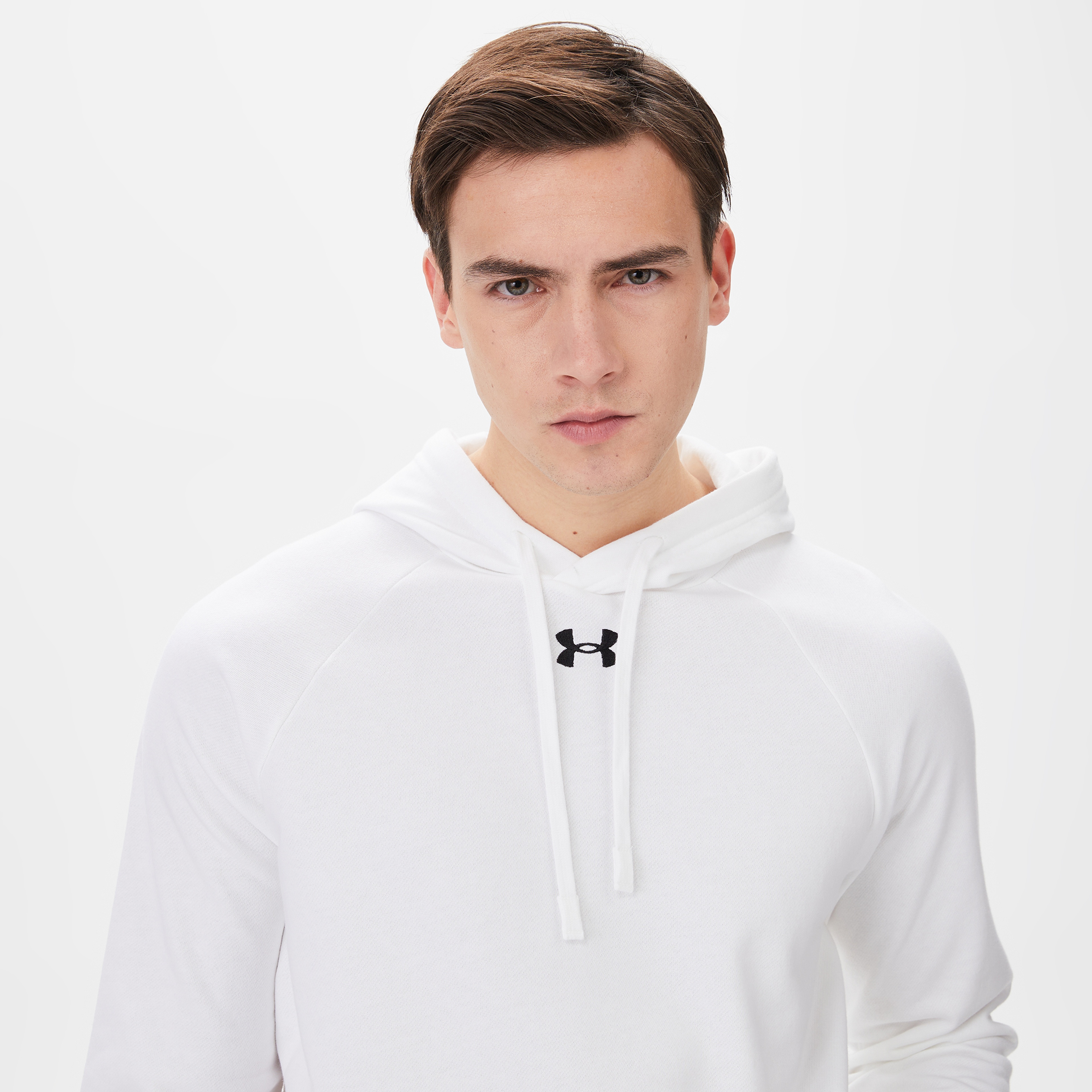 Under Armour Rival Fleece Erkek Beyaz Günlük Sweatshirt