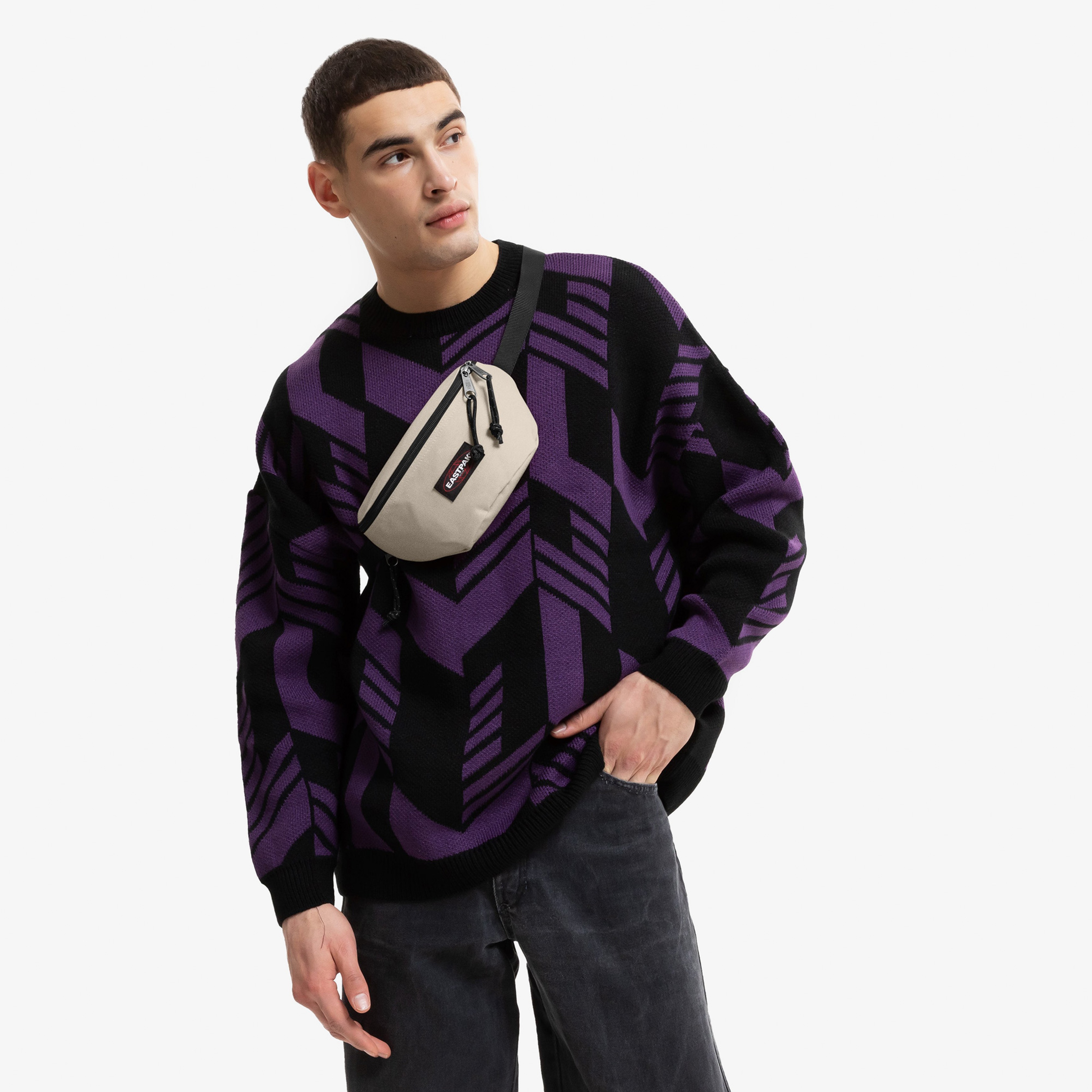 Eastpak Springer Mini Unisex Bej Bel Çantası