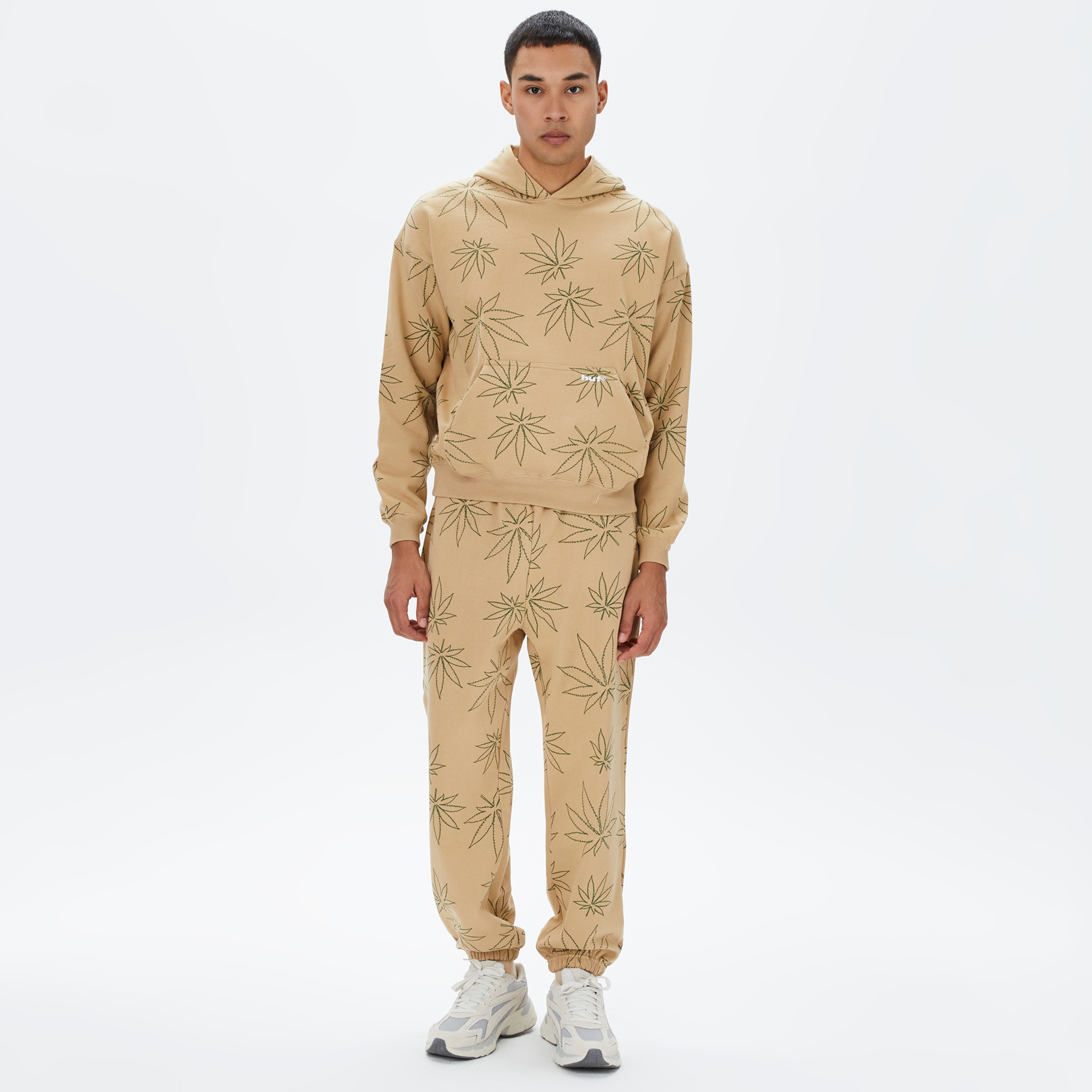 HUF Plantlife Polar Erkek Siyah Eşofman Altı