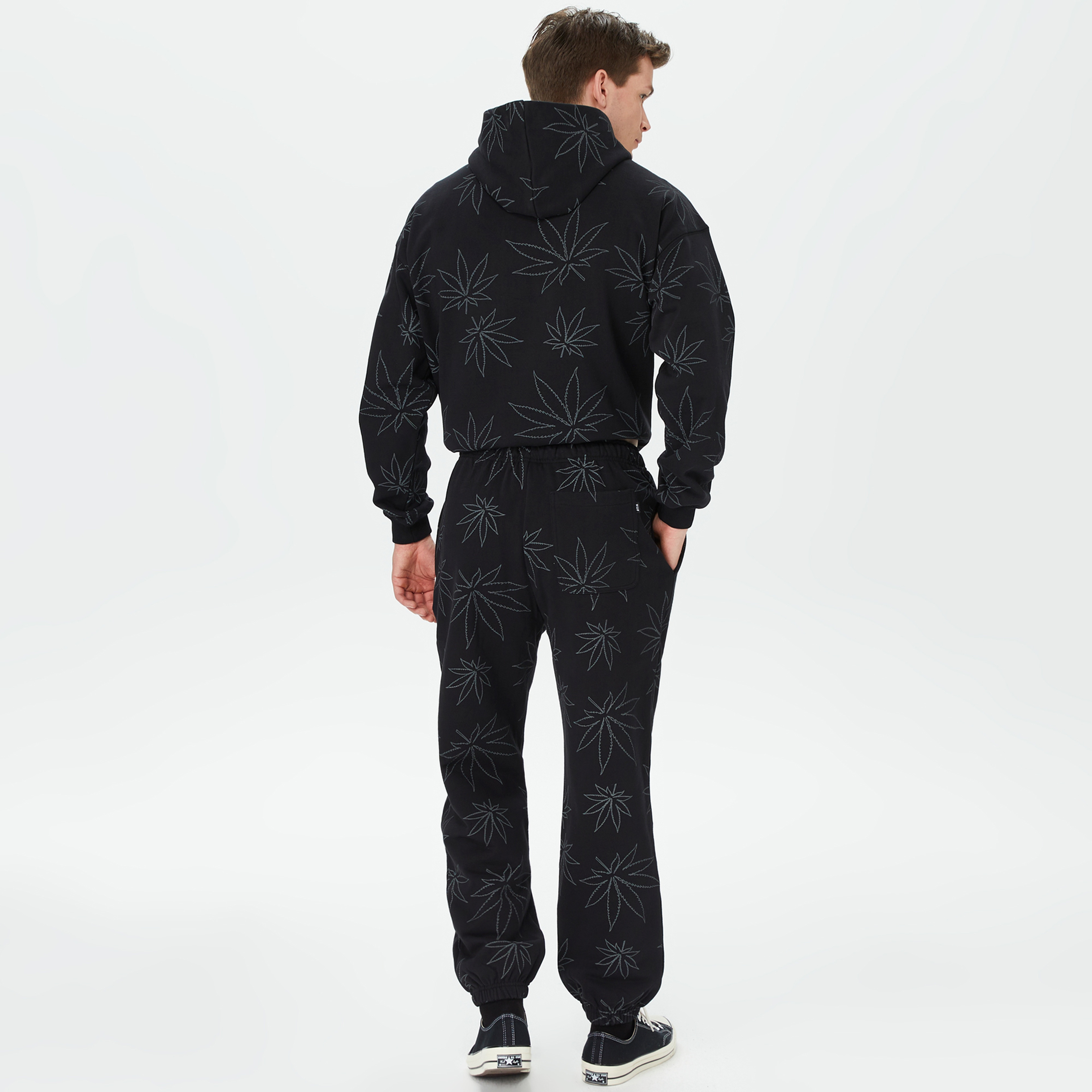 HUF Plantlife Polar Erkek Siyah Eşofman Altı