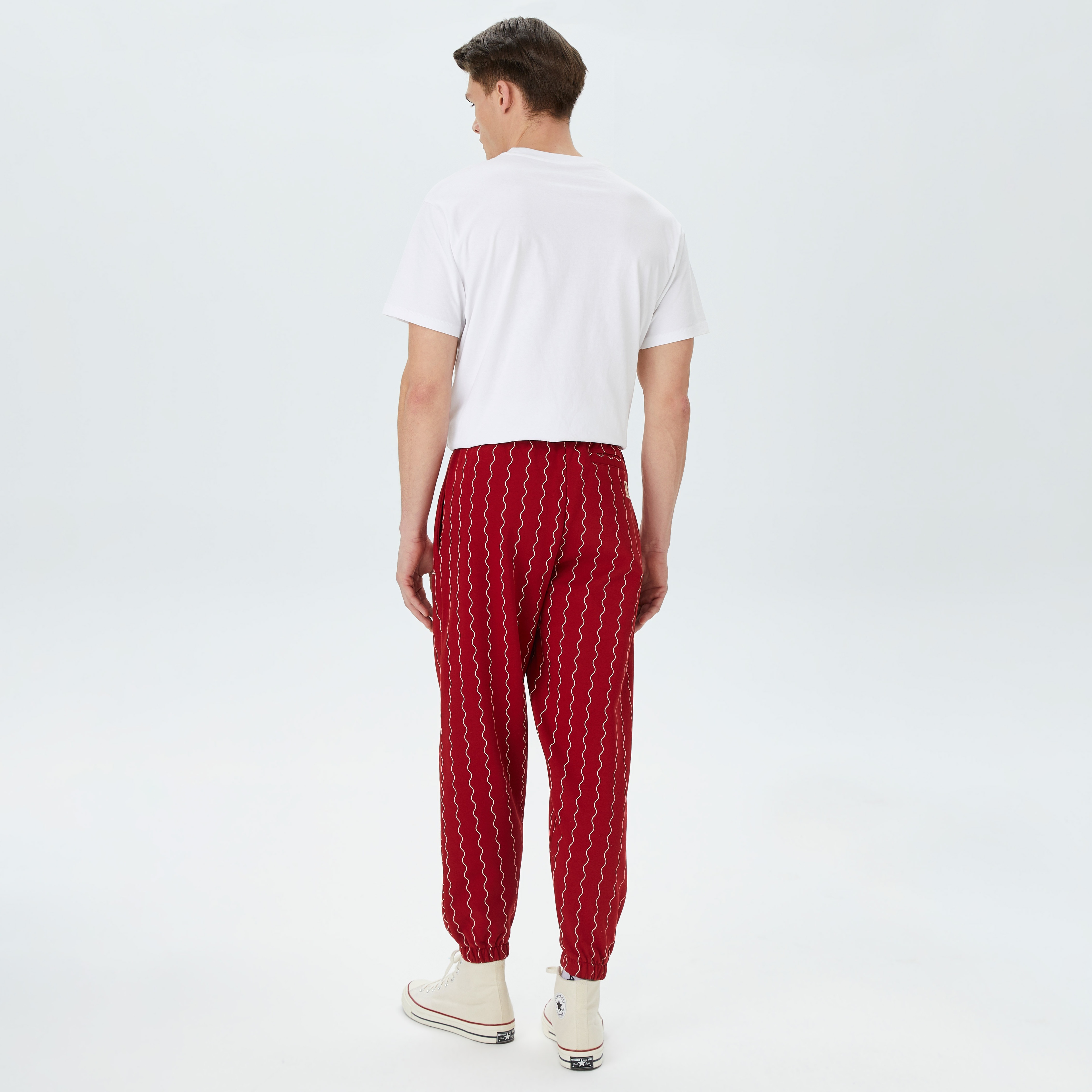 Karl Kani Retro Patch Block College Erkek Kırmızı/Beyaz Eşofman Altı