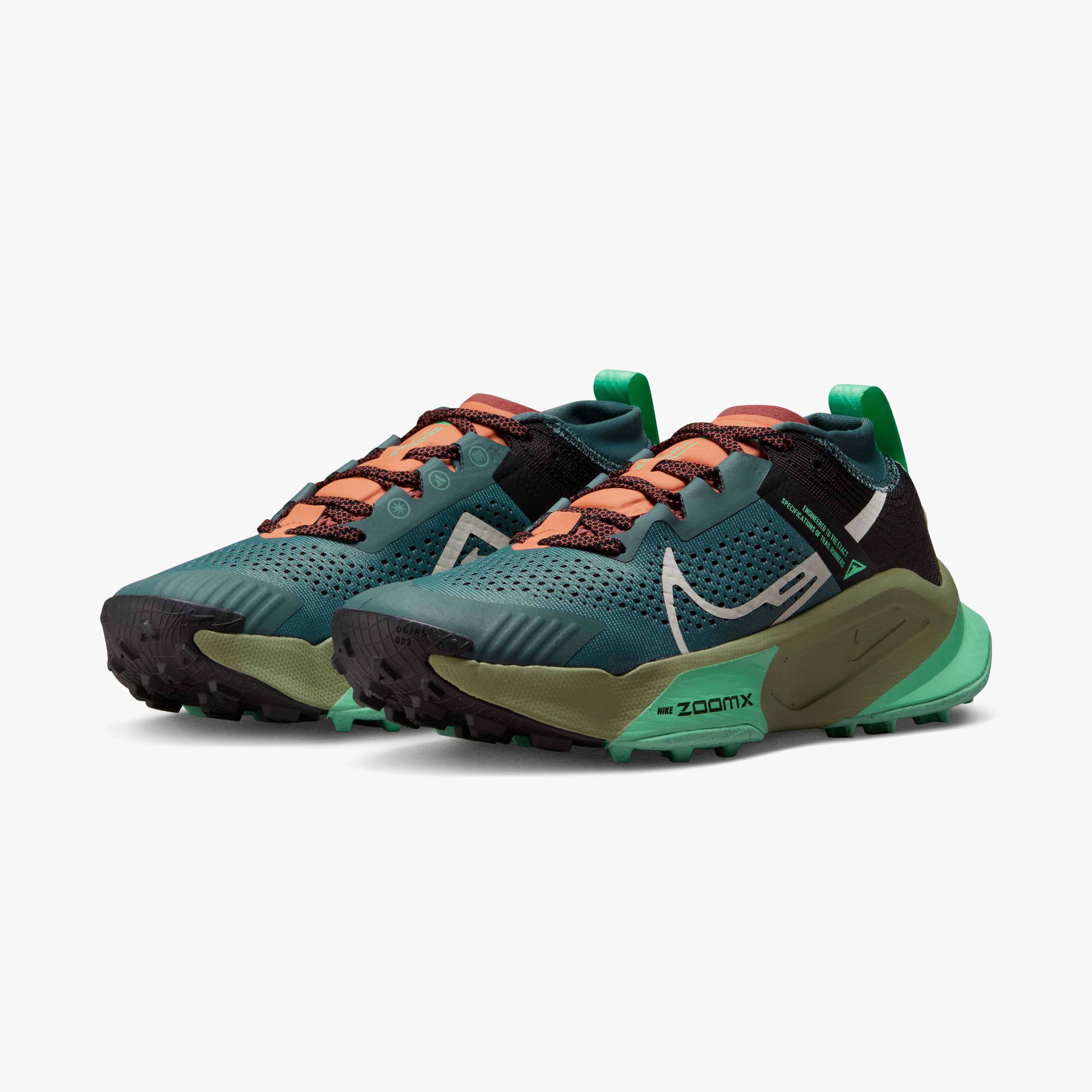 Nike ZoomX Zegama Trail Kadın Yeşil Koşu Ayakkabısı
