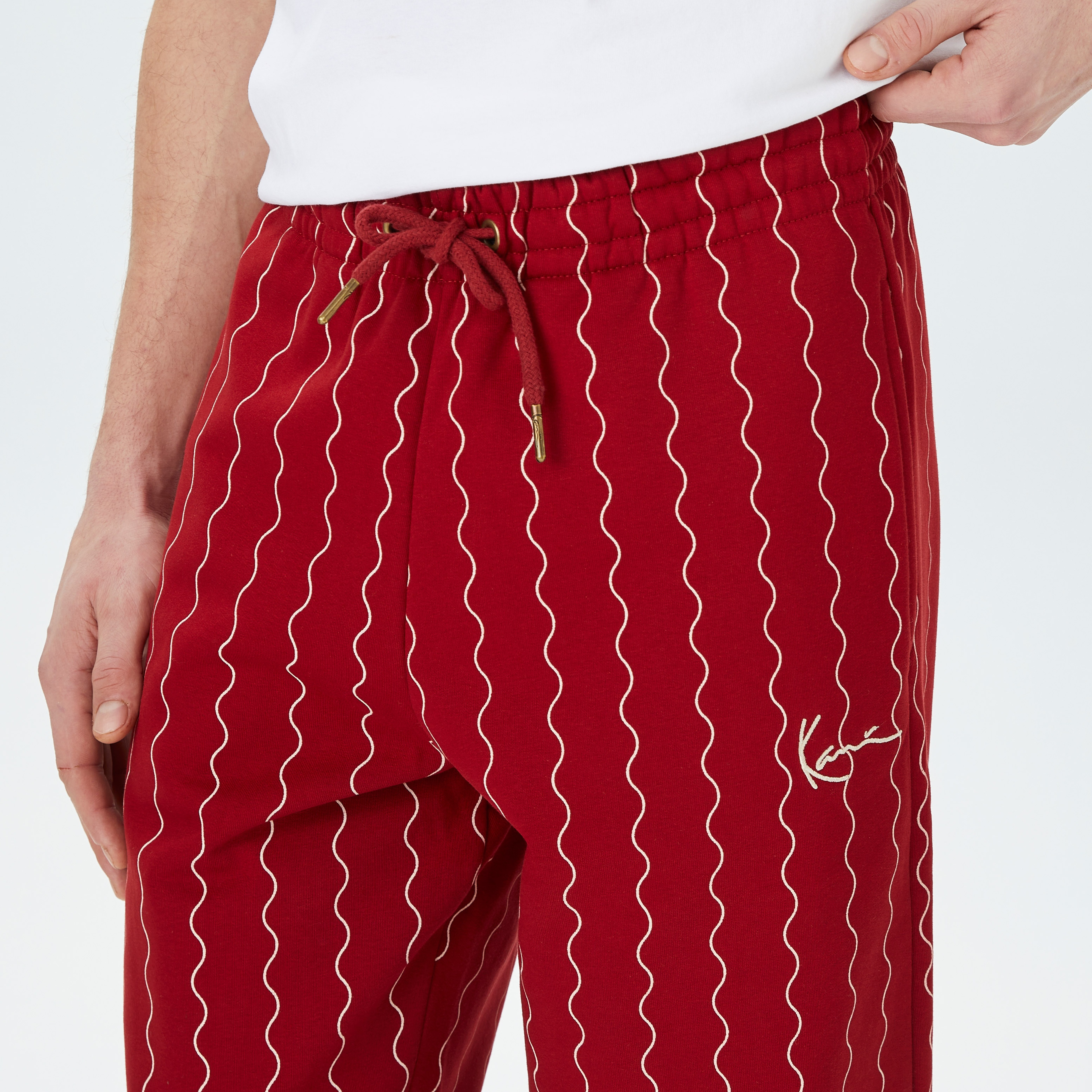 Karl Kani Retro Patch Block College Erkek Kırmızı/Beyaz Eşofman Altı