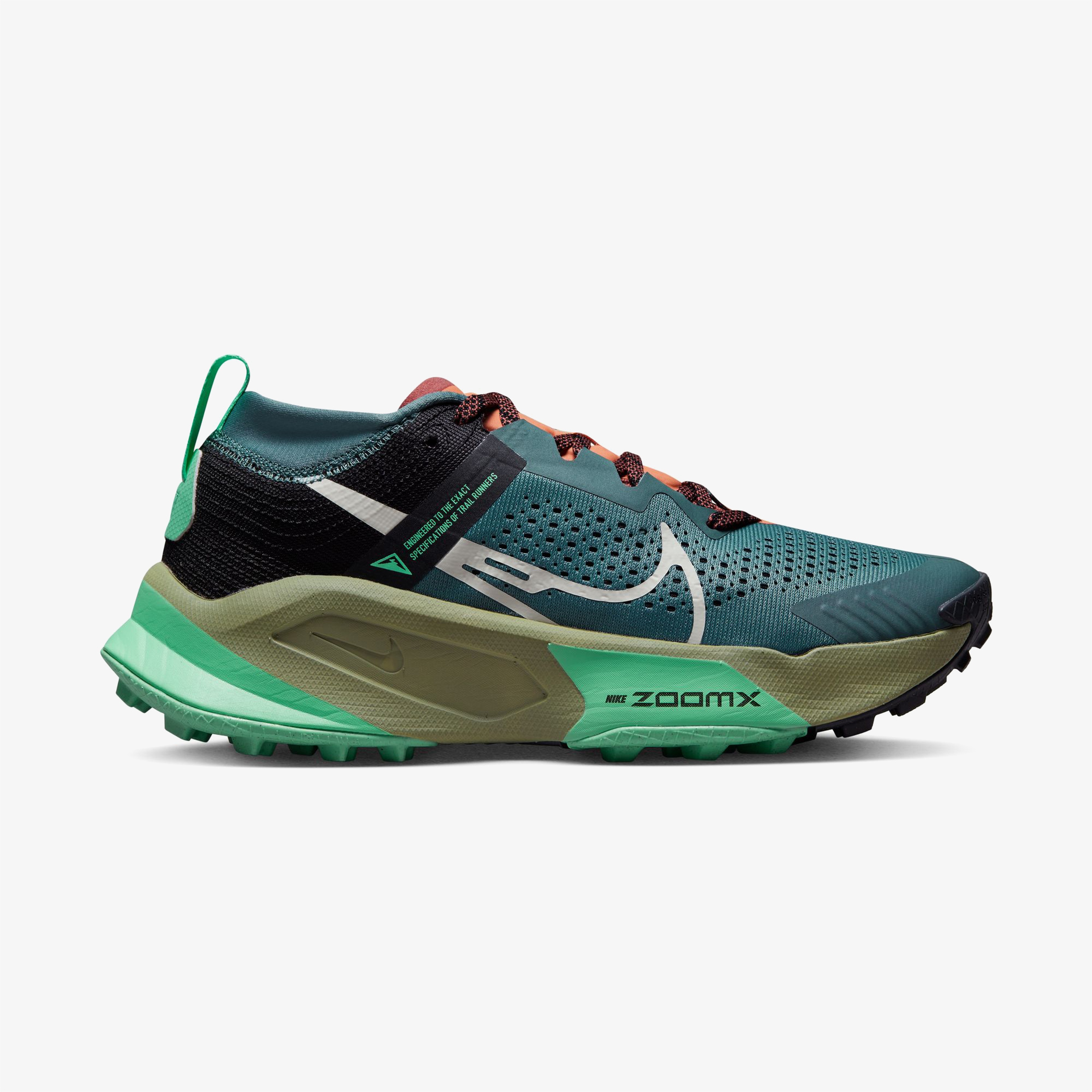 Nike ZoomX Zegama Trail Kadın Yeşil Koşu Ayakkabısı