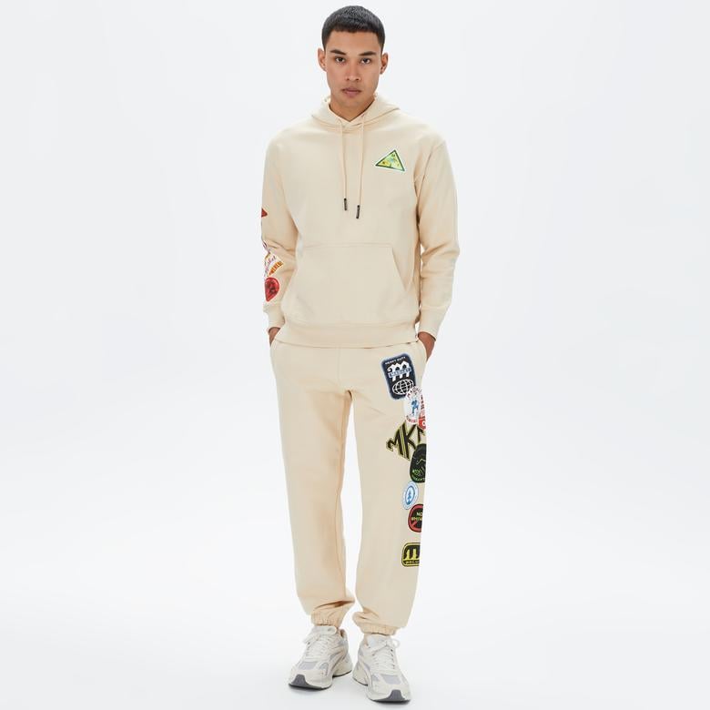 Market Hard Sweat Erkek Krem Eşofman Altı