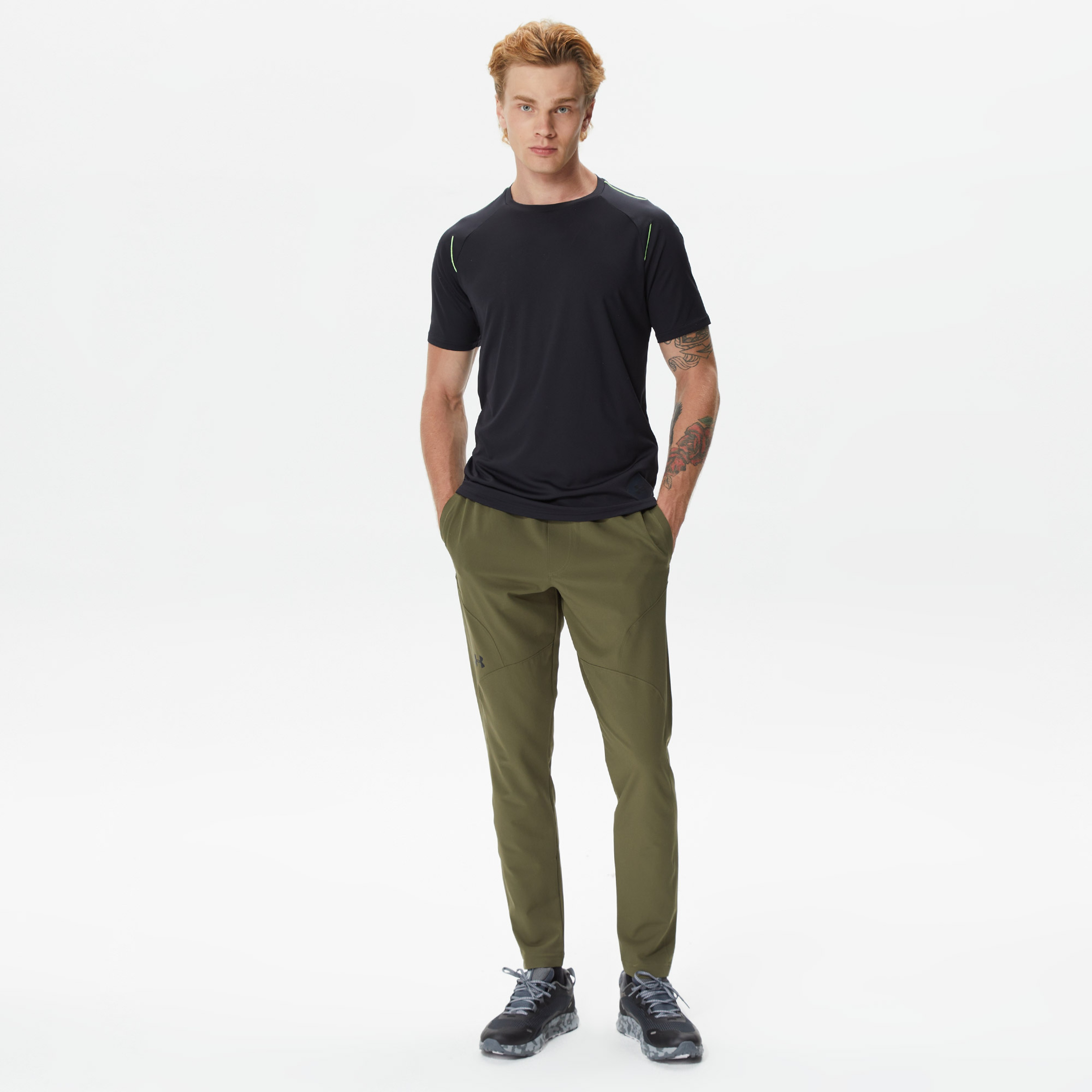 Under Armour Unstoppable Tapered  Erkek Yeşil Eşofman Altı
