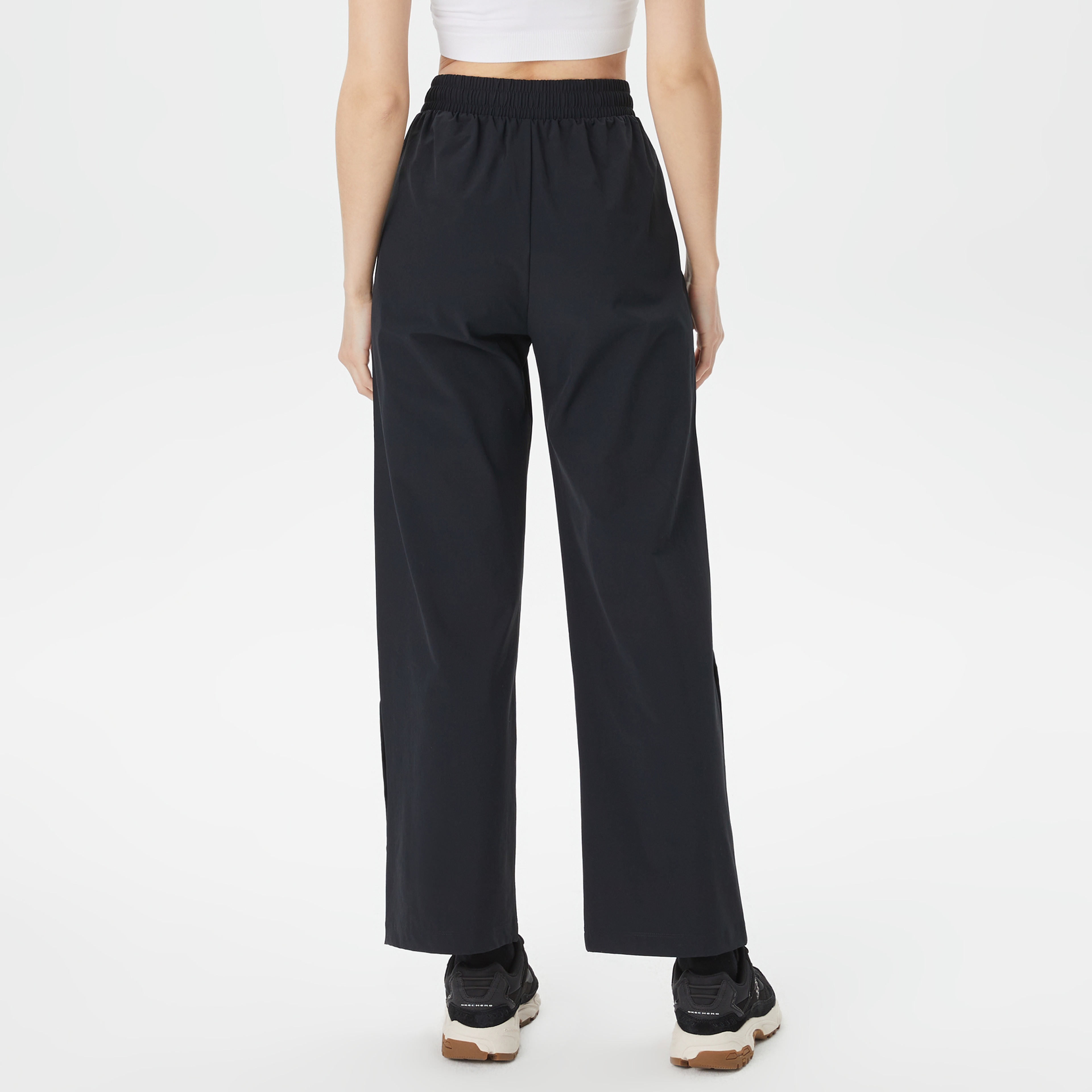 Champion Wide Leg Kadın Siyah Pantolon