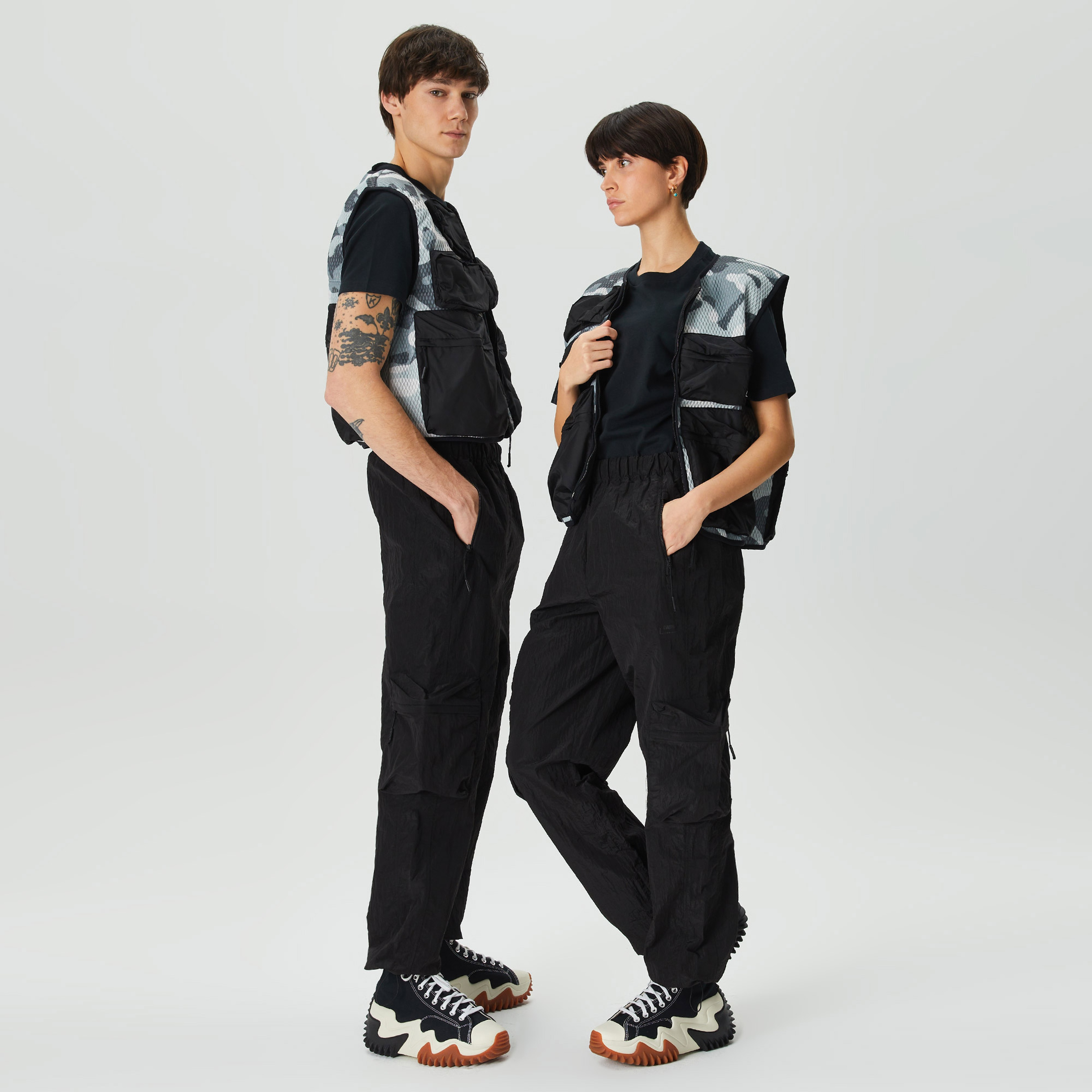 Rains Kano Regular Unisex Siyah Pantolon