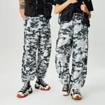 Rains Naha Wide Unisex Gri-Siyah Pantolon