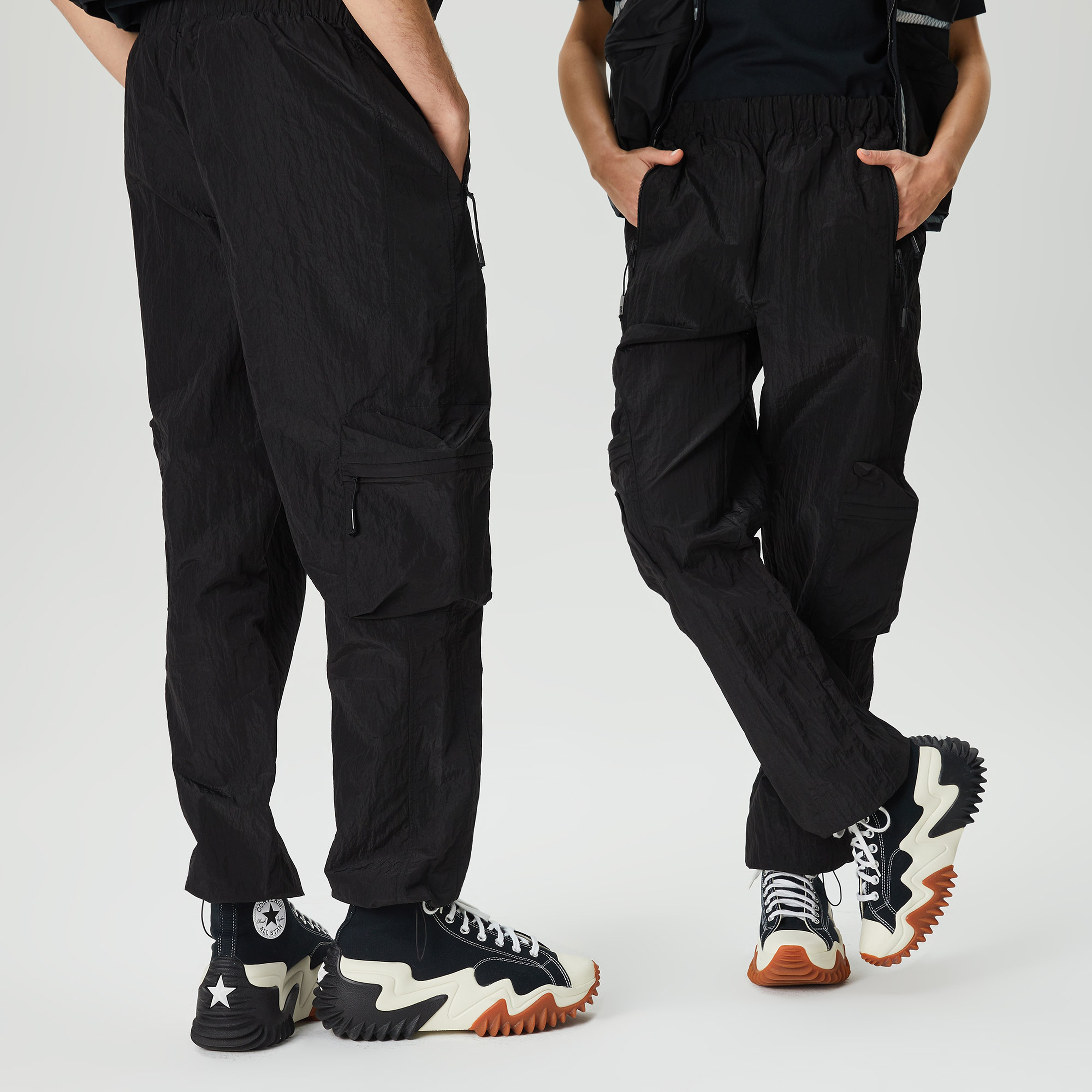 Rains Kano Regular Unisex Siyah Pantolon