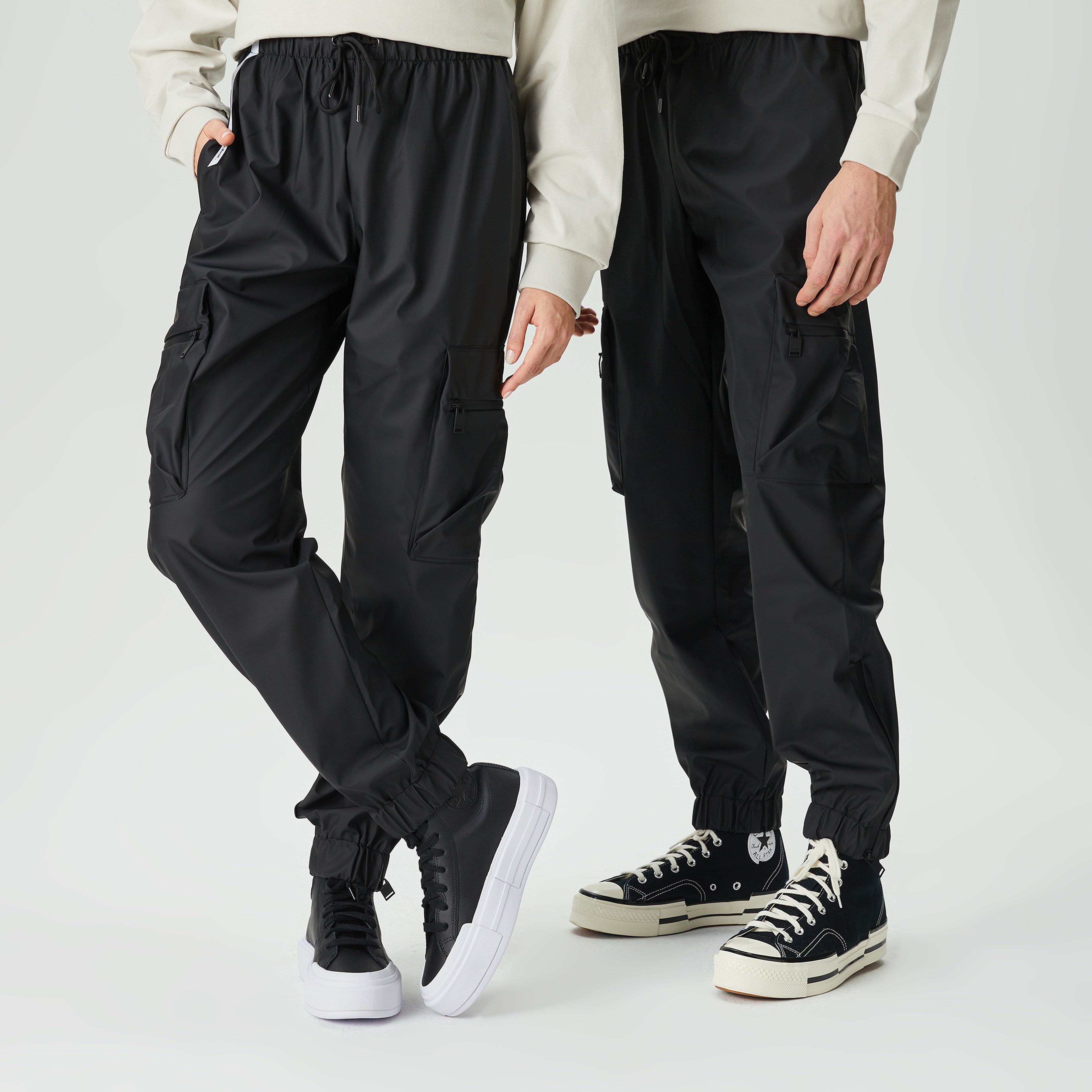 Rains Cargo Rain Regular W3 Unisex Siyah Pantolon