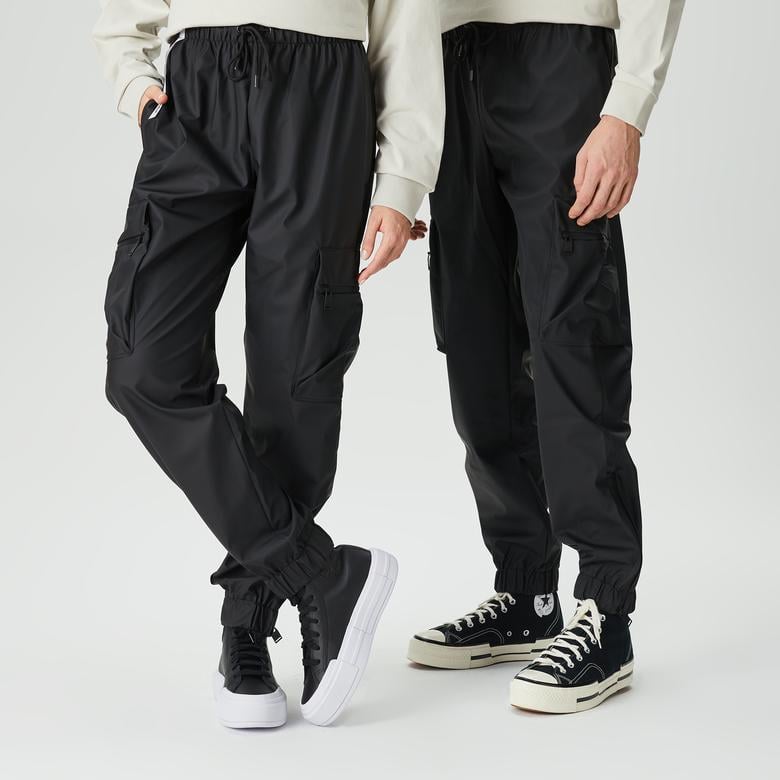 Rains Cargo Rain Regular W3 Unisex Siyah Pantolon