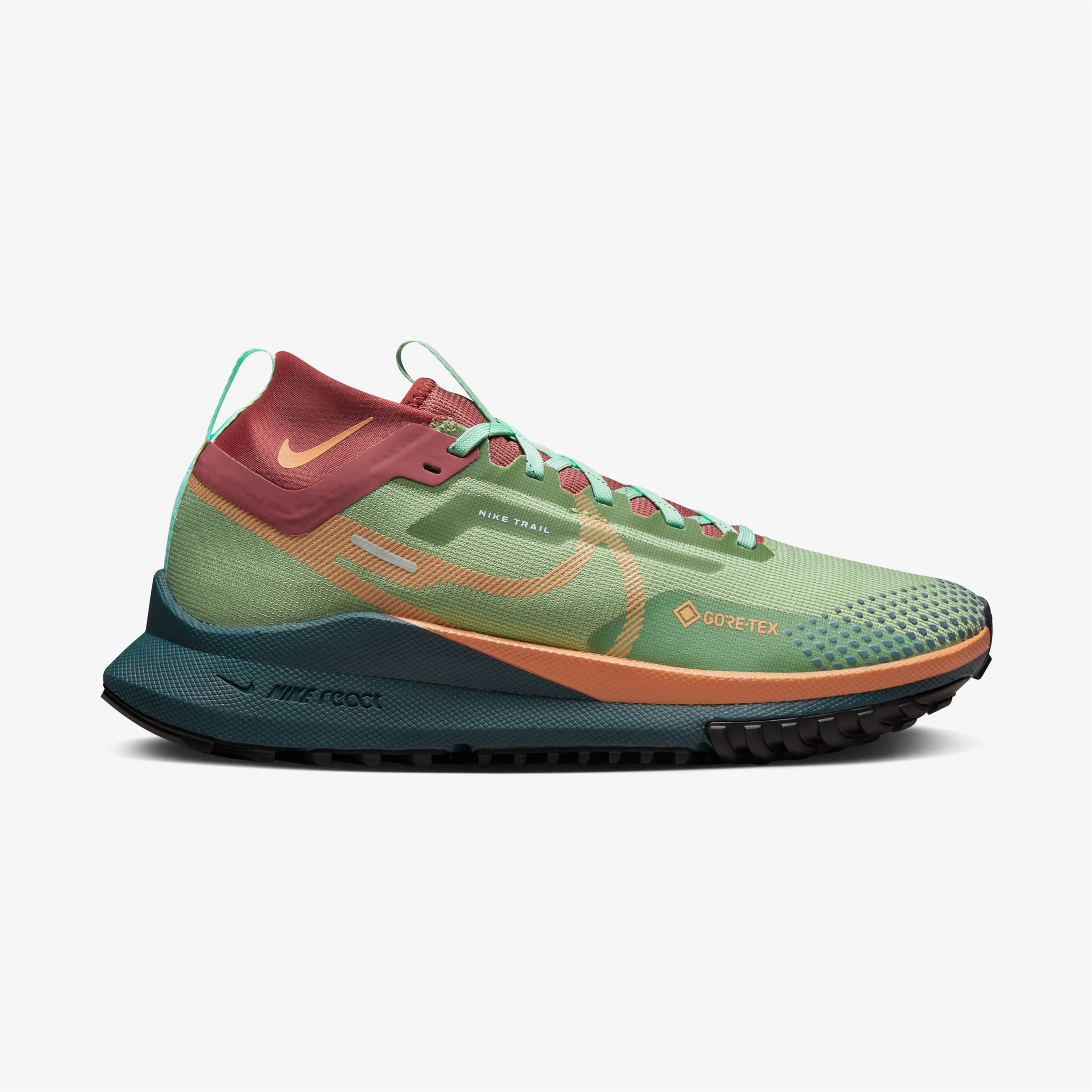 Nike React Pegasus Trail 4 Gore-Tex Kadın Yeşil Koşu Ayakkabısı