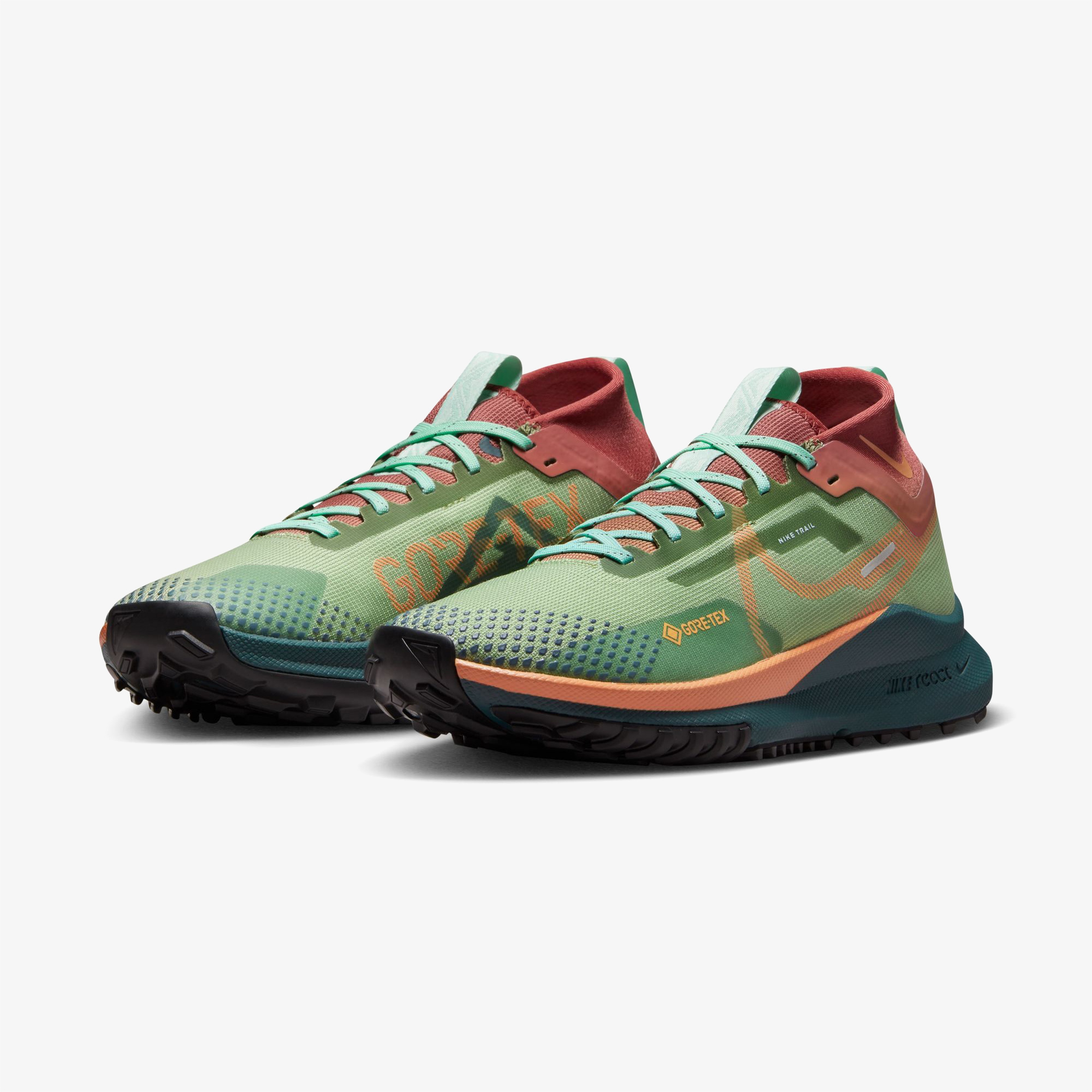 Nike React Pegasus Trail 4 Gore-Tex Kadın Yeşil Koşu Ayakkabısı