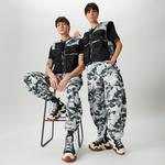 Rains Naha Wide Unisex Gri-Siyah Pantolon