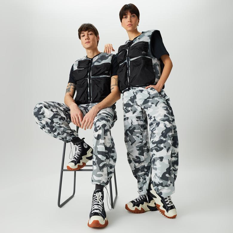 Rains Naha Wide Unisex Gri-Siyah Pantolon