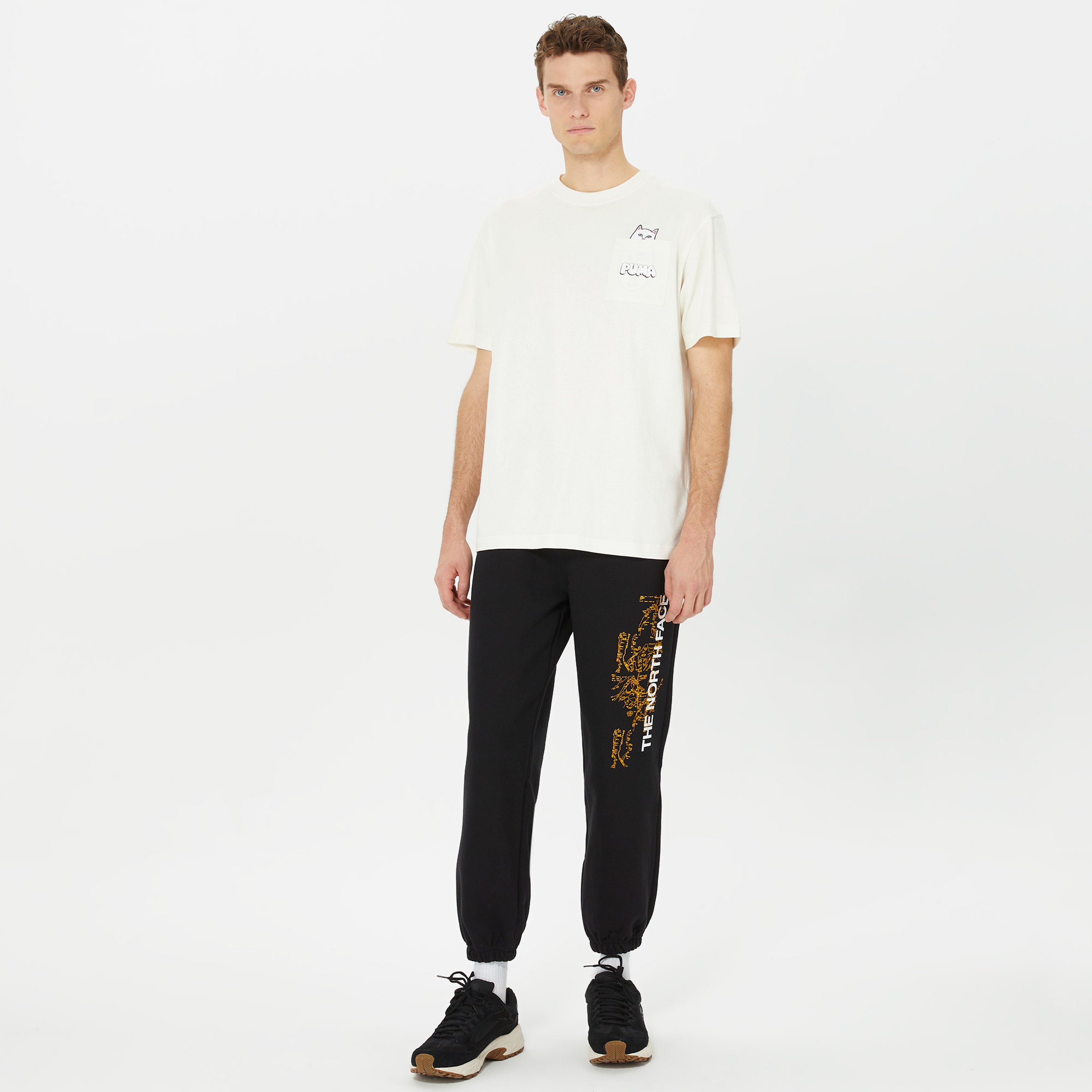 The North Face Heavyweight Relaxed Fit Erkek Siyah Eşofman Altı