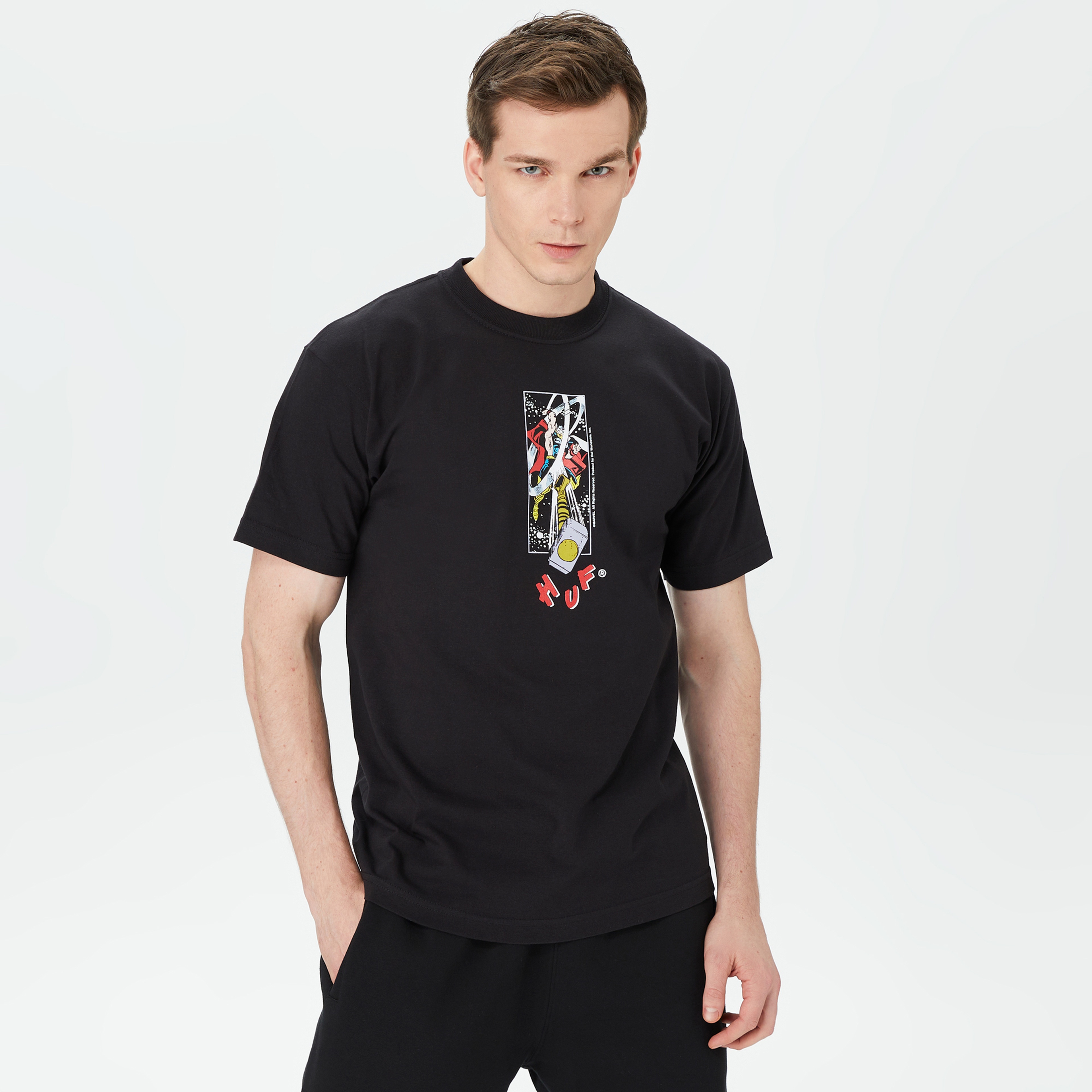 HUF Hammer Time Erkek Siyah T-Shirt