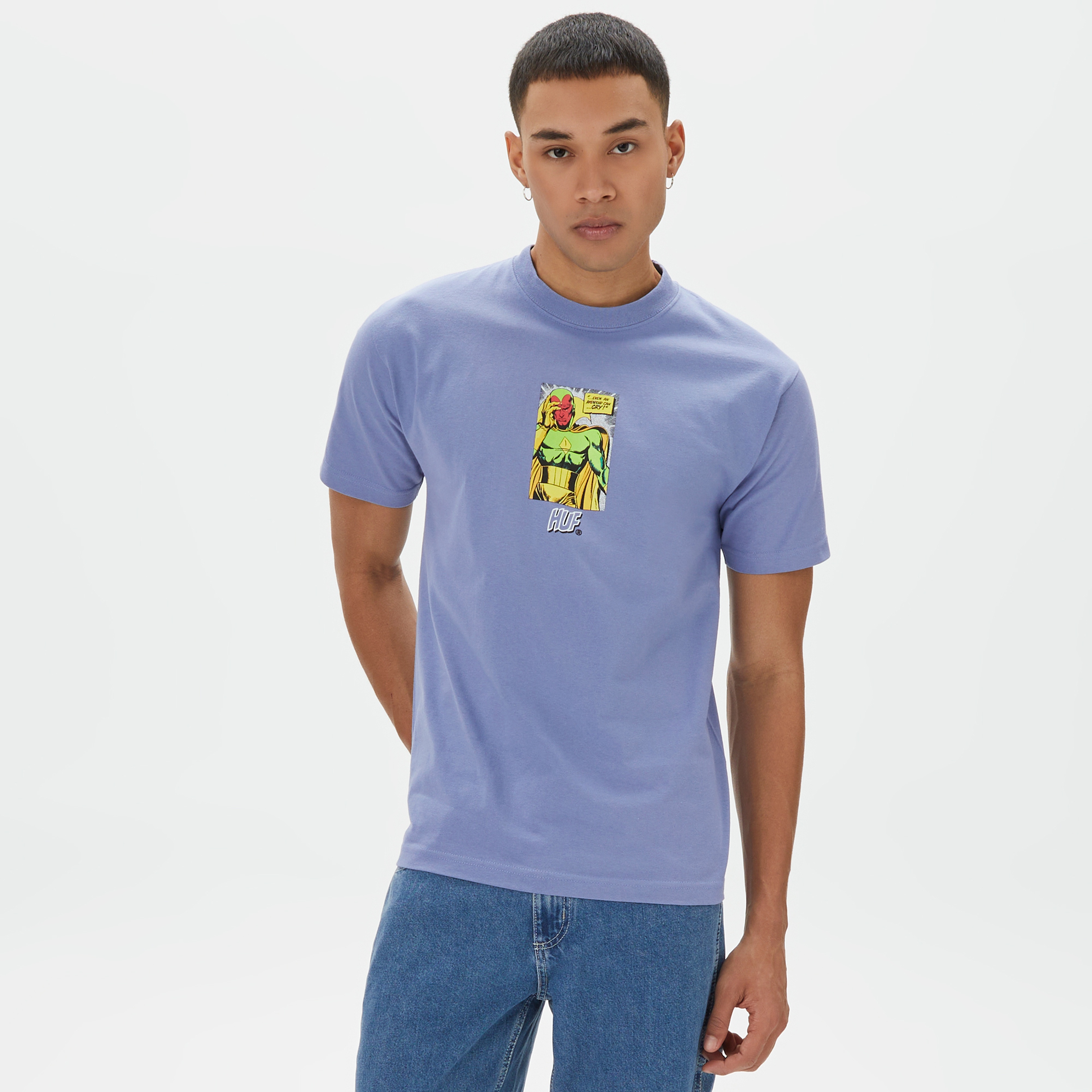 HUF Sad Android Erkek Mor T-Shirt