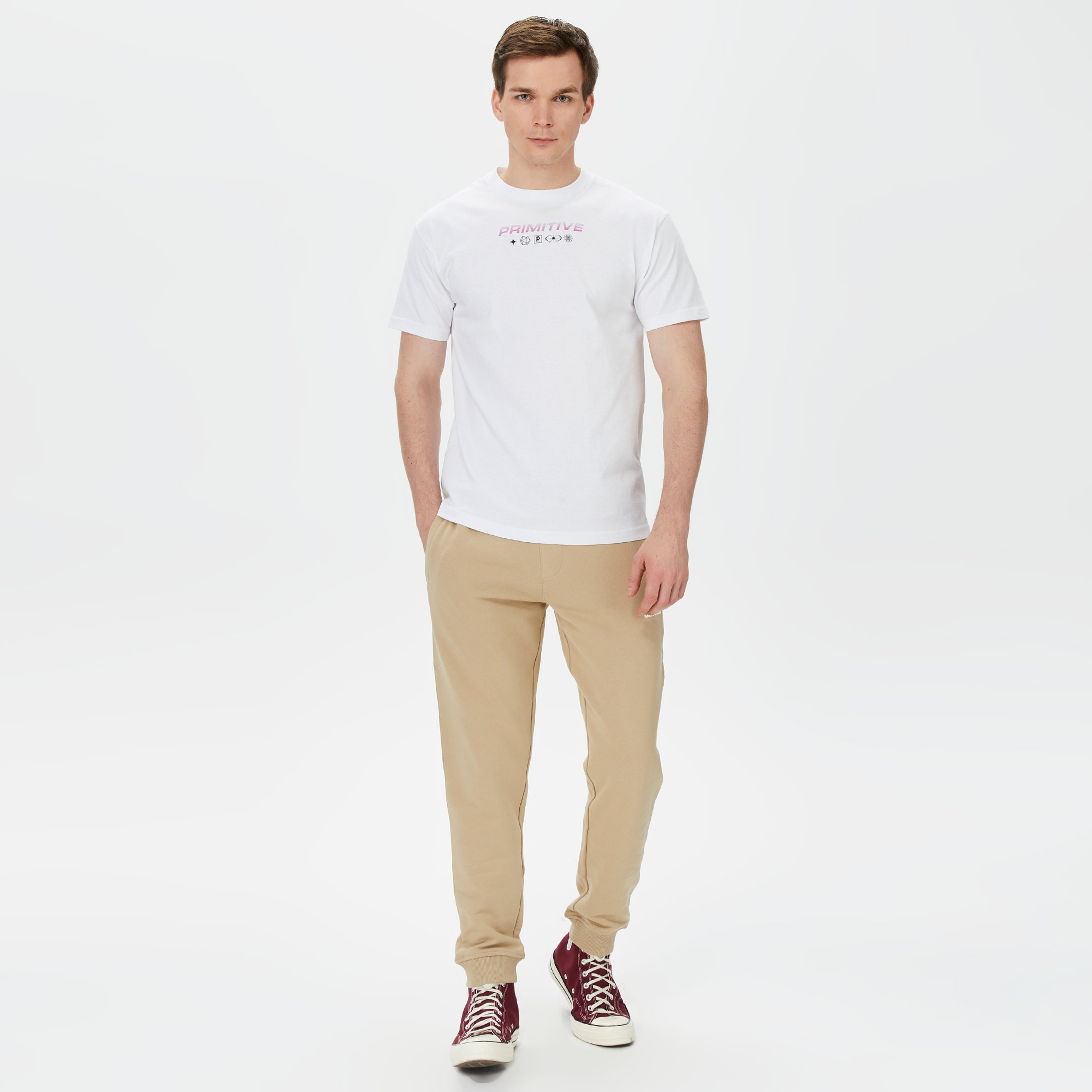 Primitive Zenith Erkek Beyaz T-Shirt