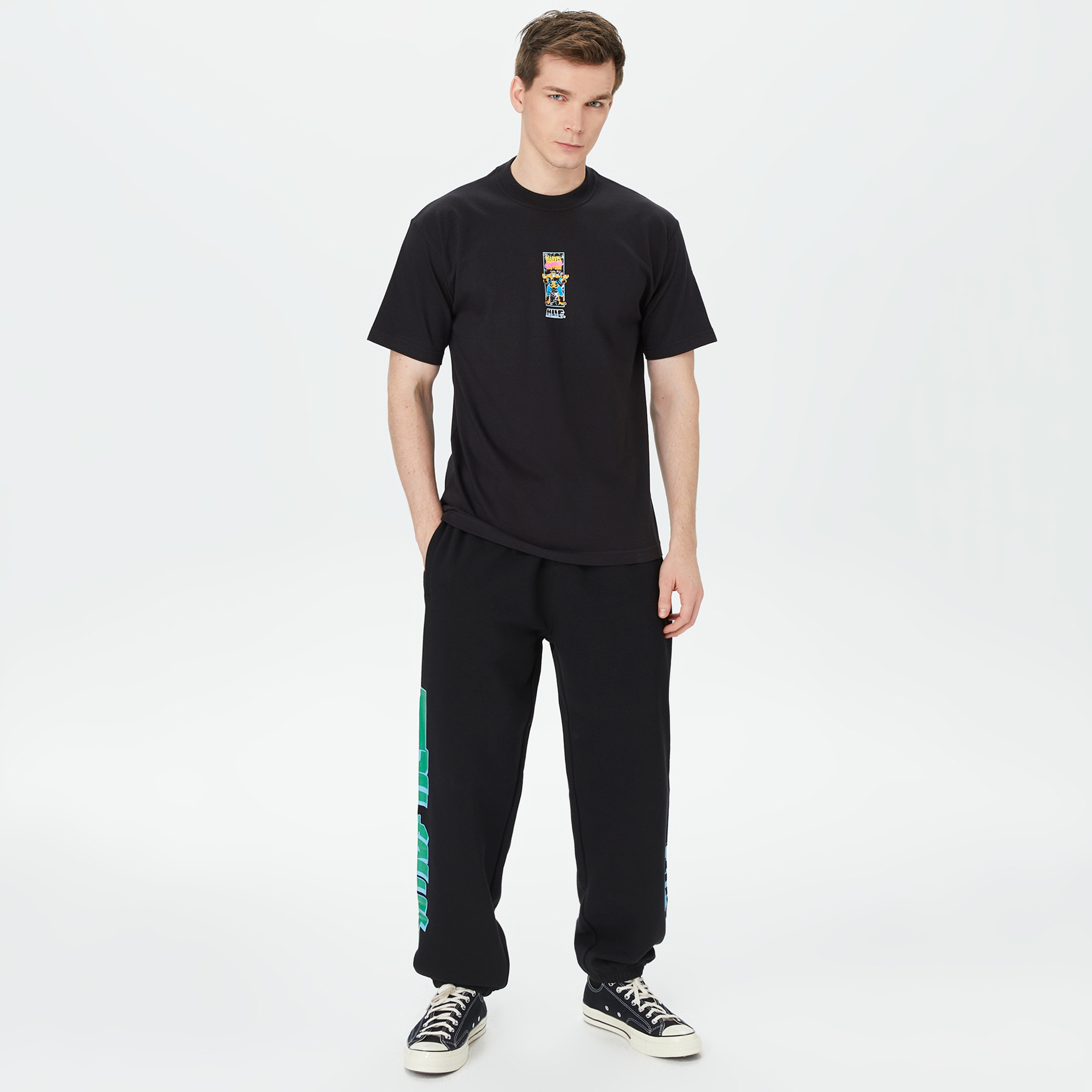 HUF OH SNAP Erkek Siyah T-Shirt