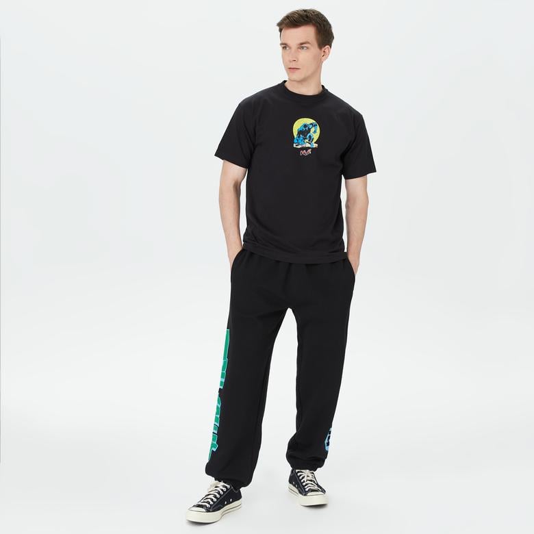 HUF Night Prowling Erkek Siyah T-Shirt