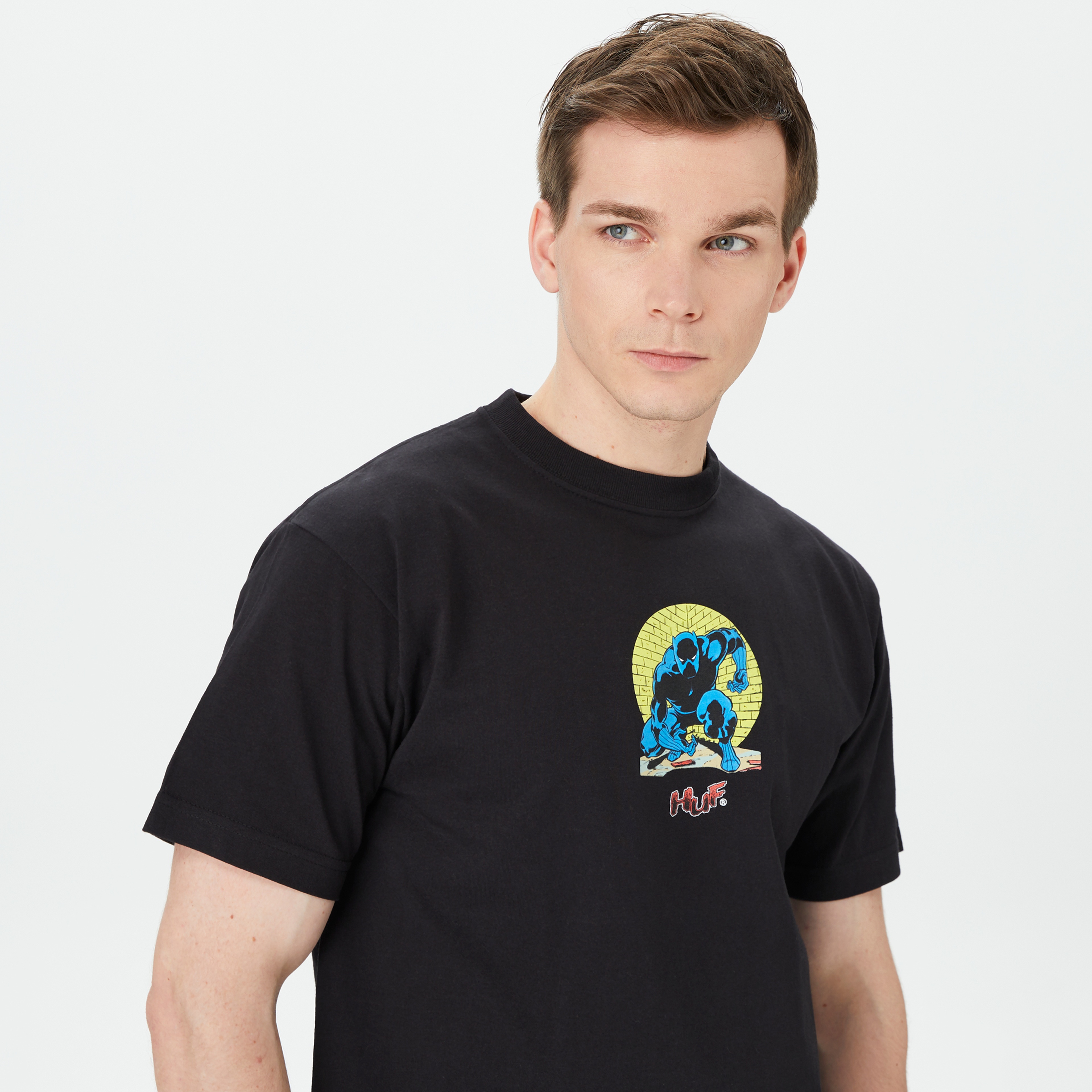 HUF Night Prowling Erkek Siyah T-Shirt