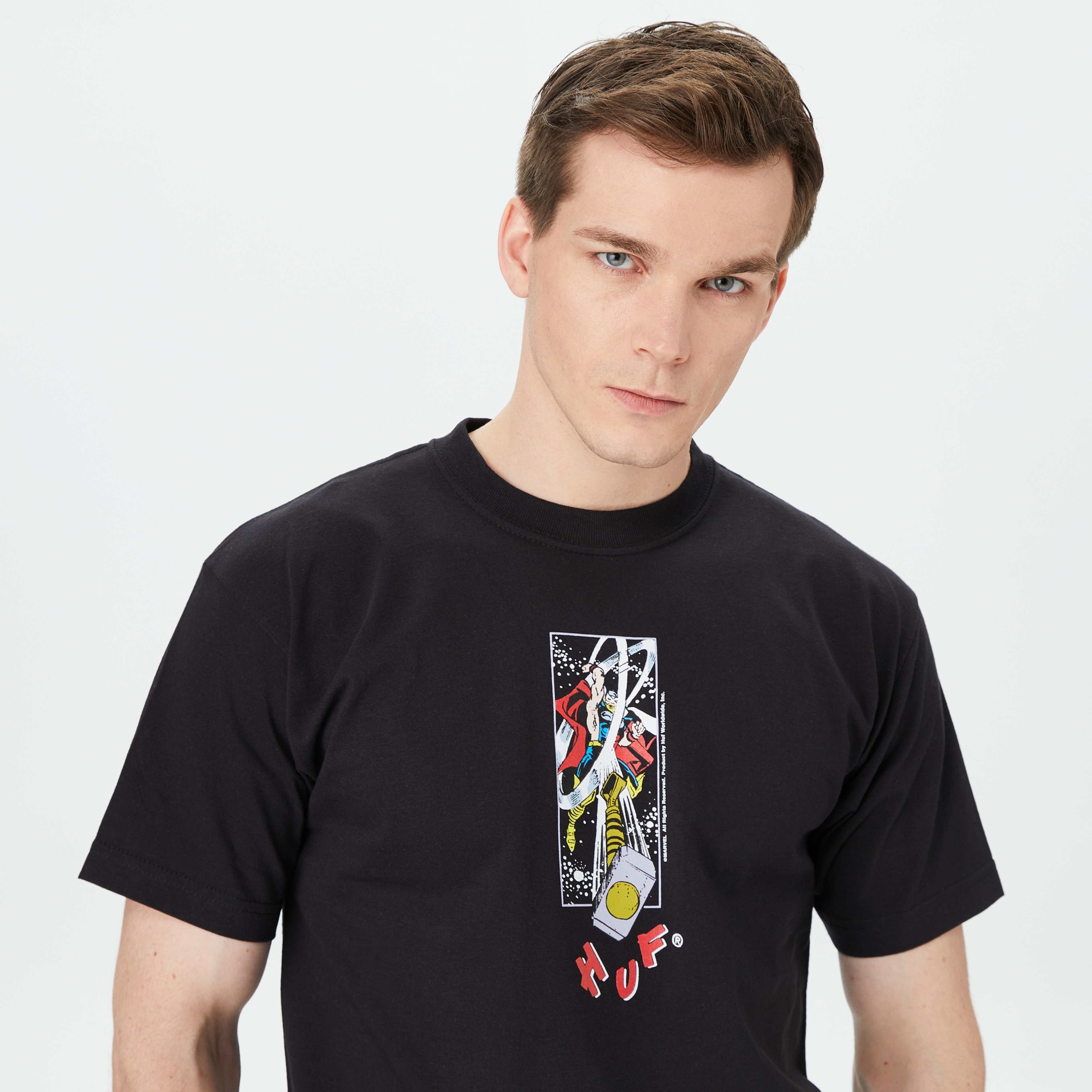 HUF Hammer Time Erkek Siyah T-Shirt