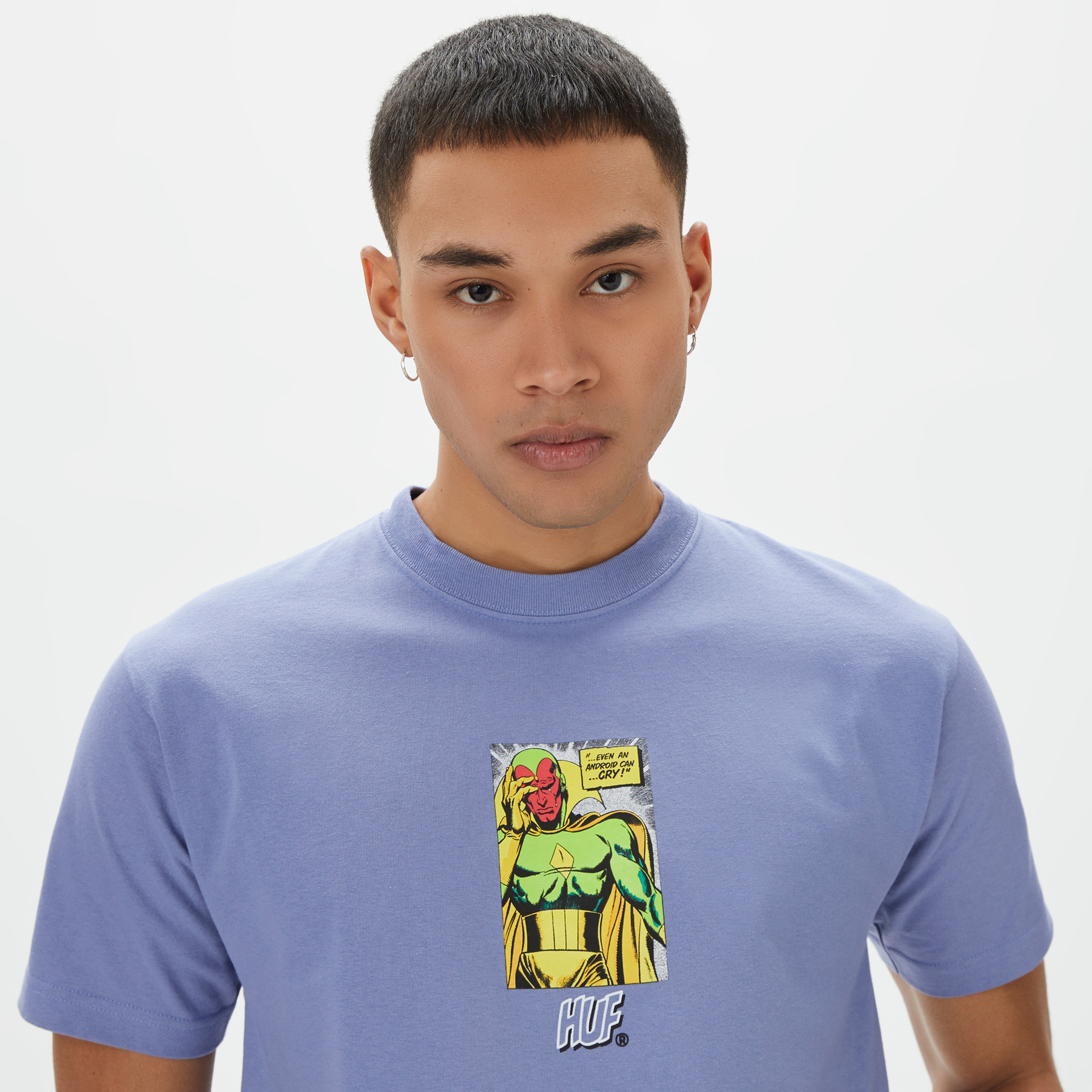 HUF Sad Android Erkek Mor T-Shirt