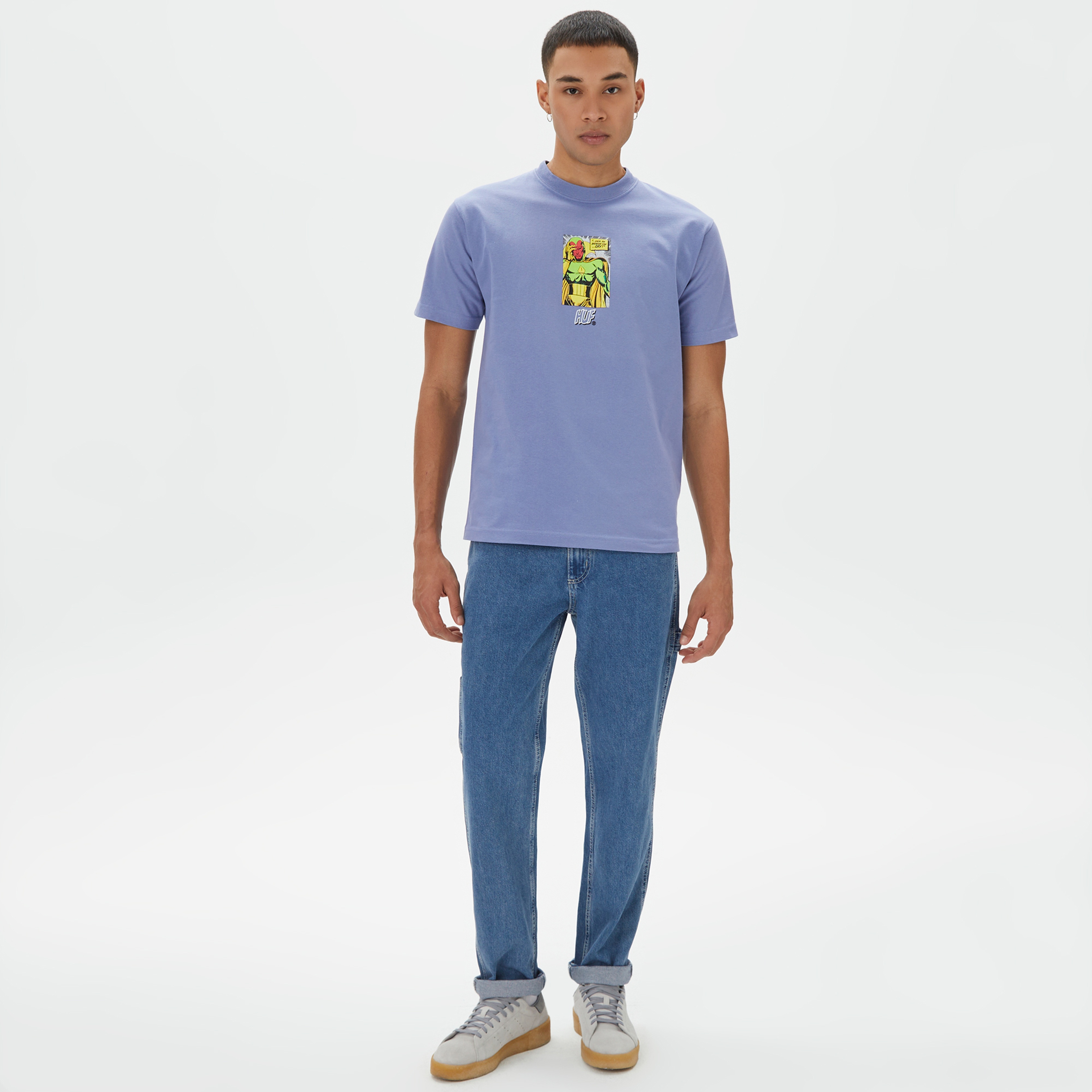 HUF Sad Android Erkek Mor T-Shirt