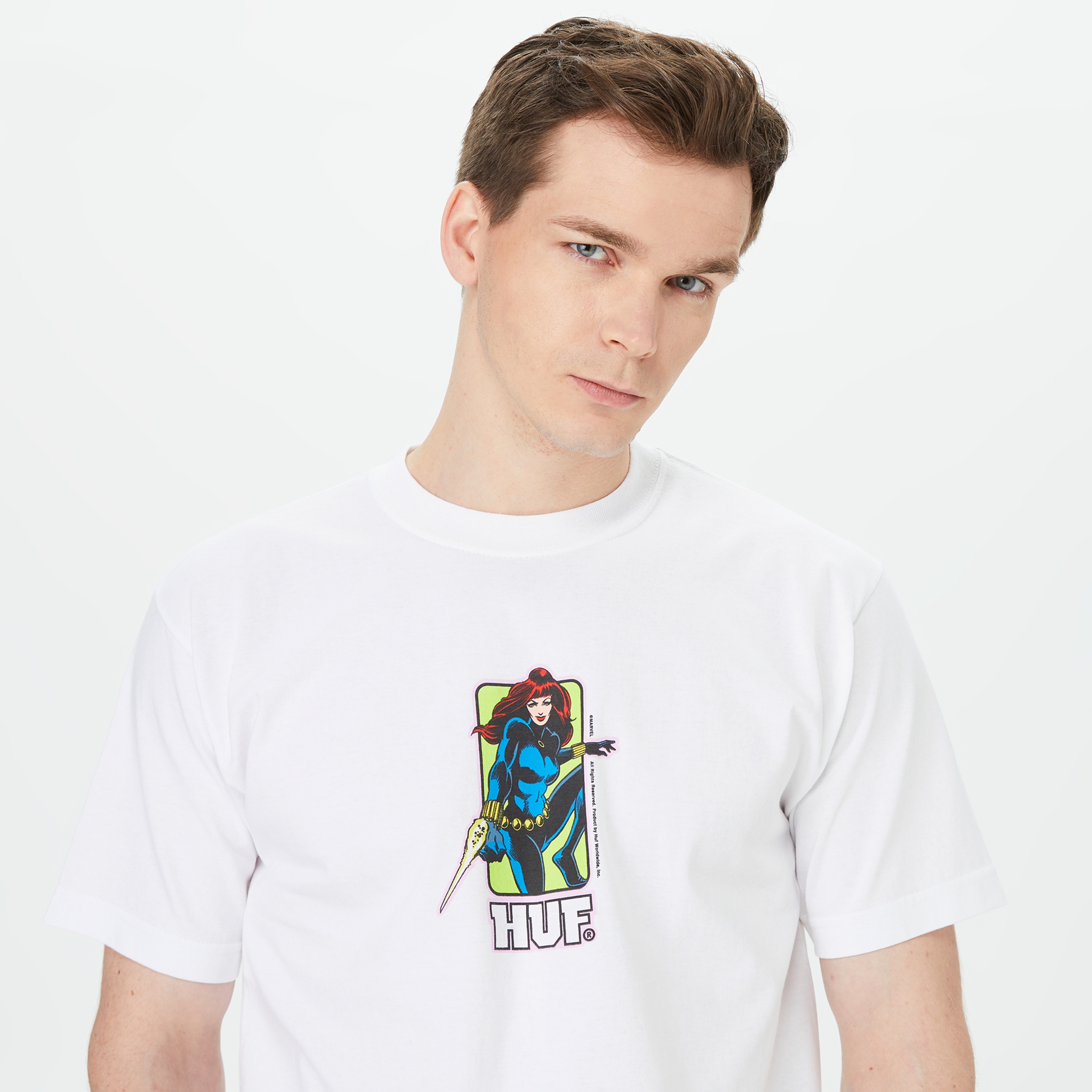HUF Black Widow Erkek Beyaz T-Shirt