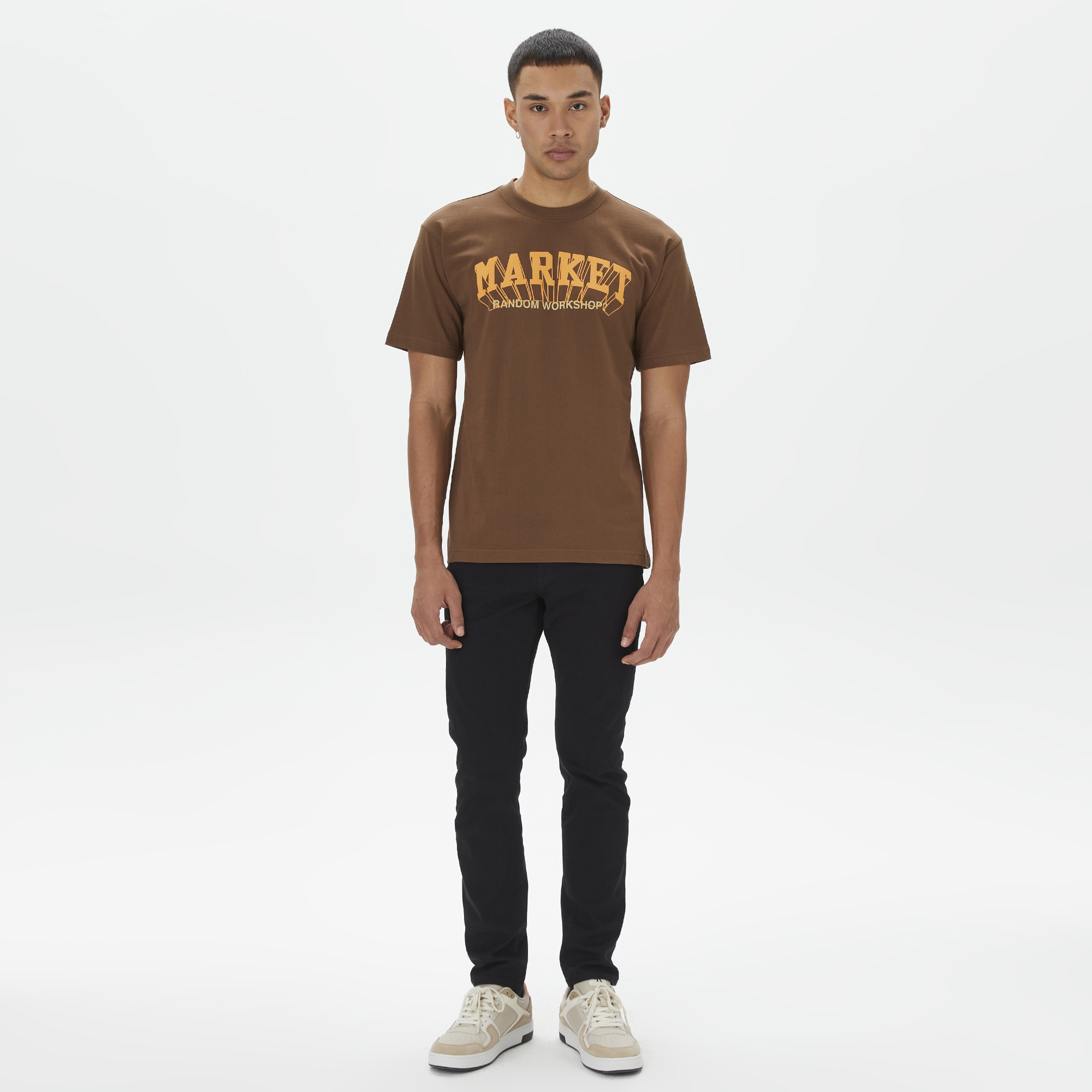 Market Super Market Erkek Kahverengi T-Shirt