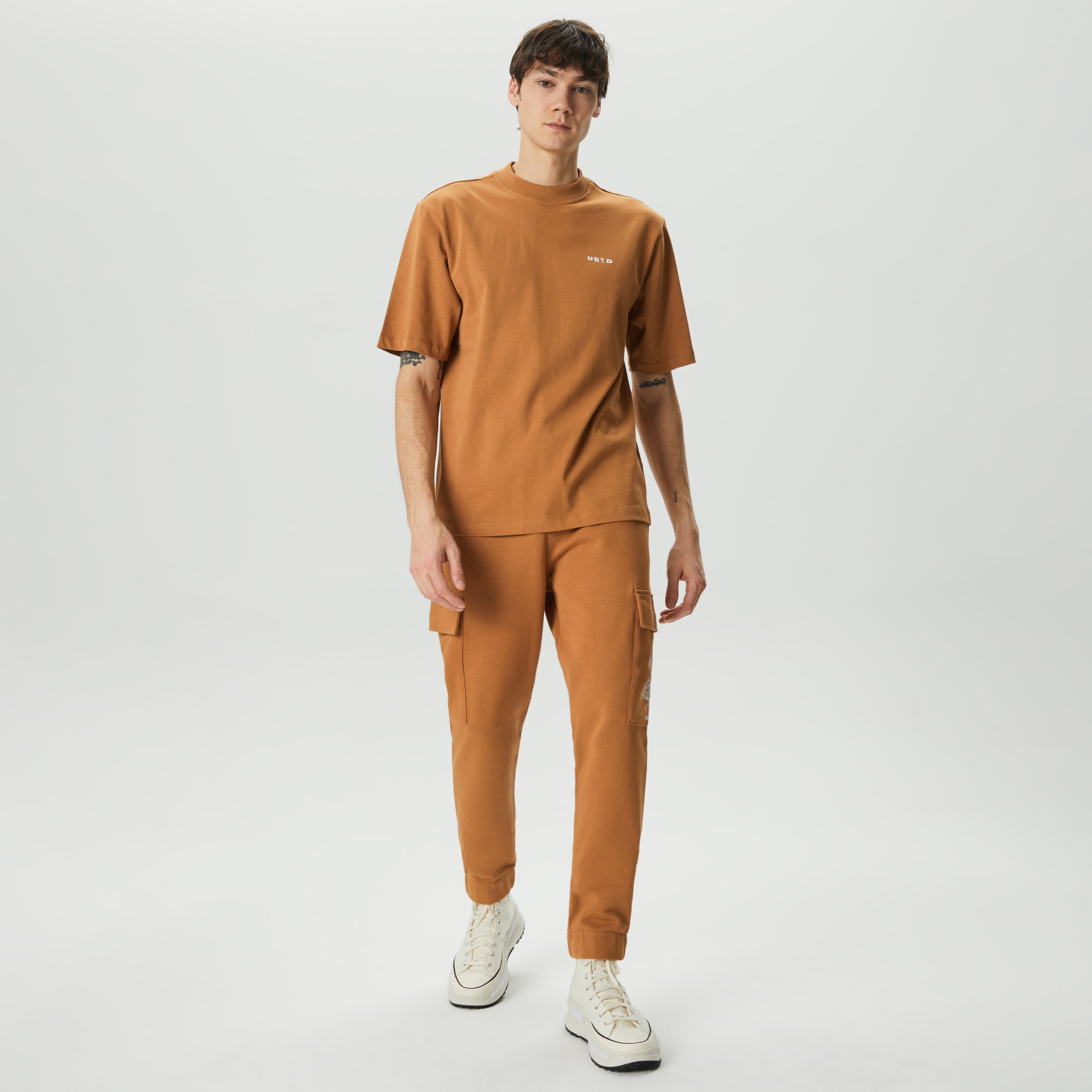UNITED4 Erkek Kahverengi T-Shirt