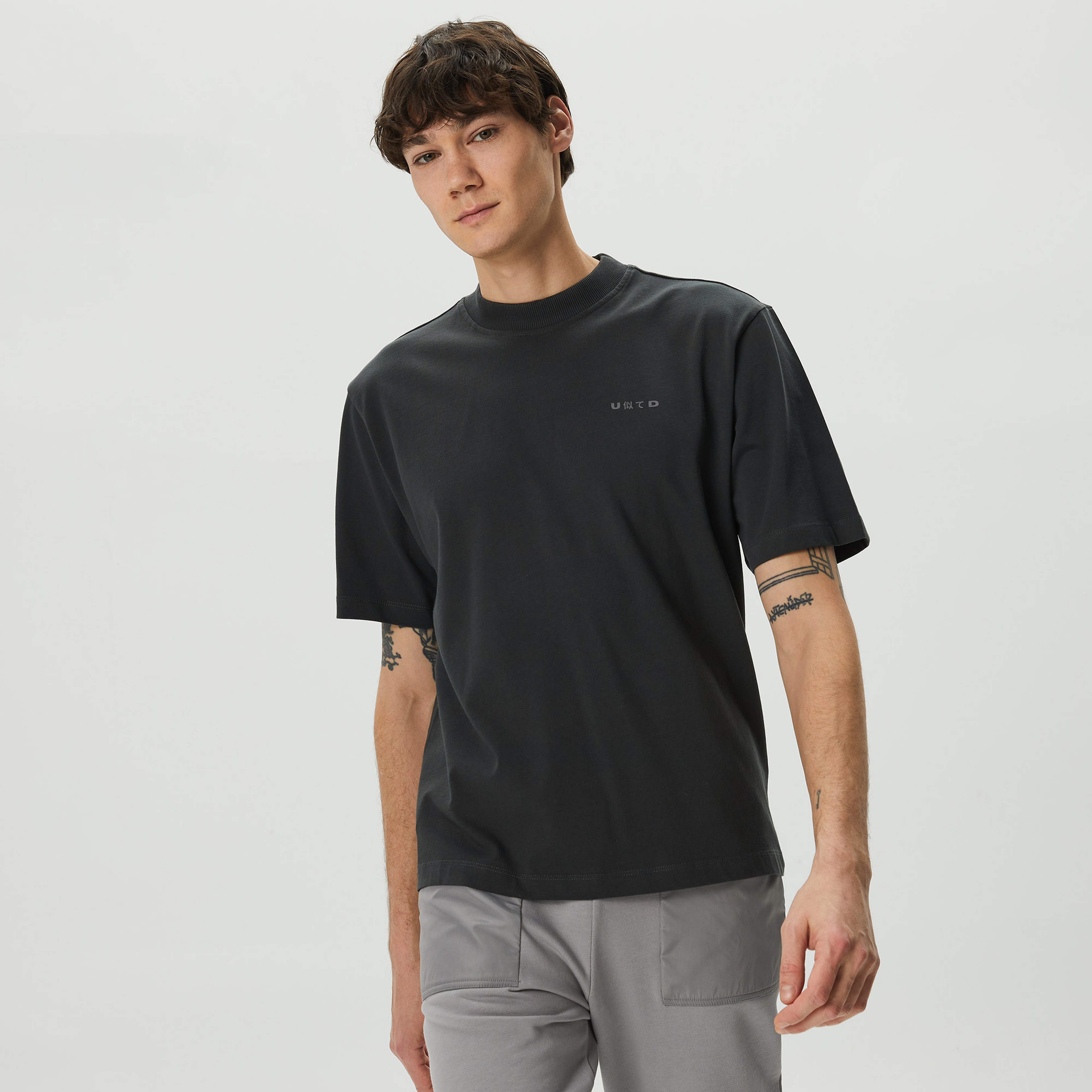 UNITED4 Erkek Siyah T-Shirt