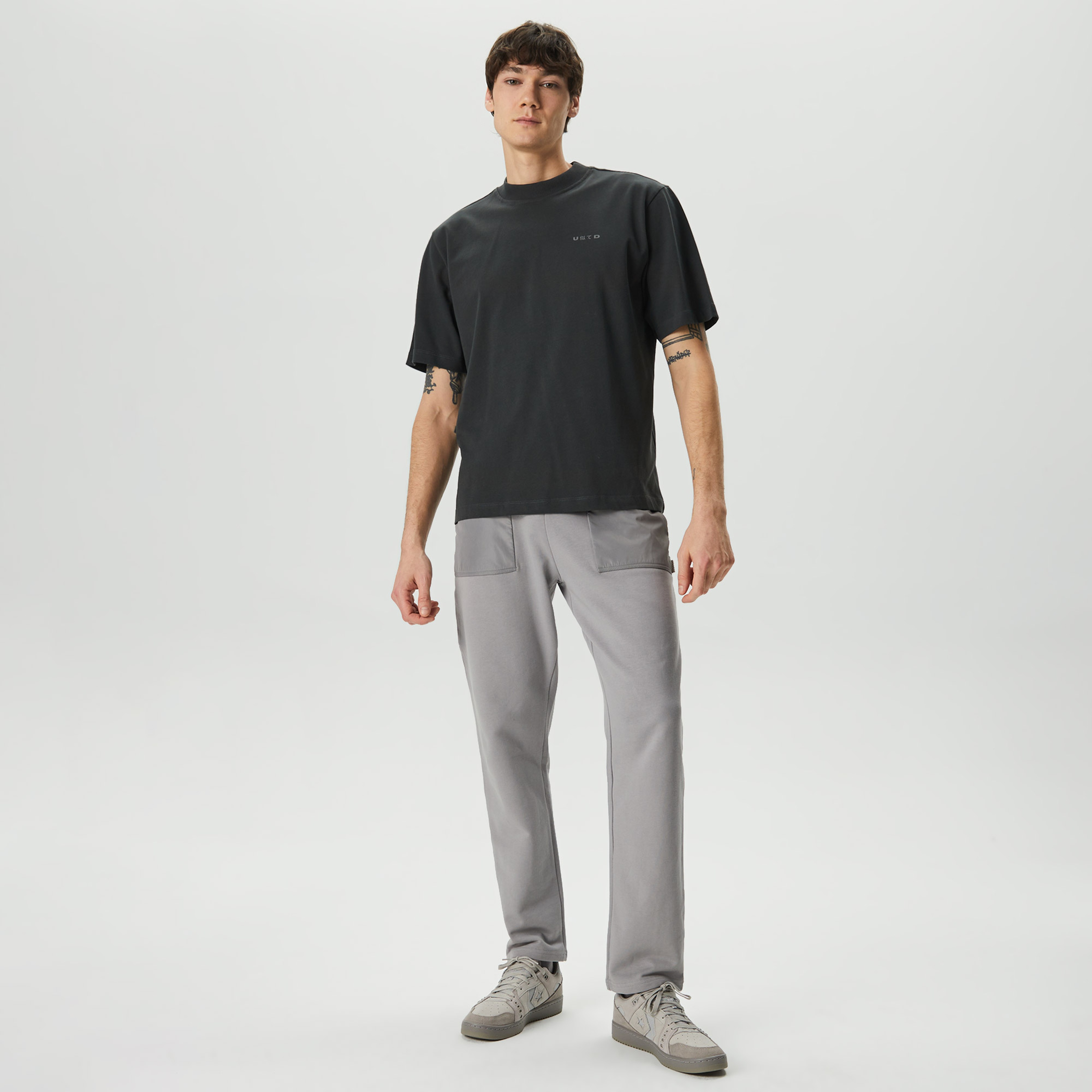 UNITED4 Erkek Siyah T-Shirt