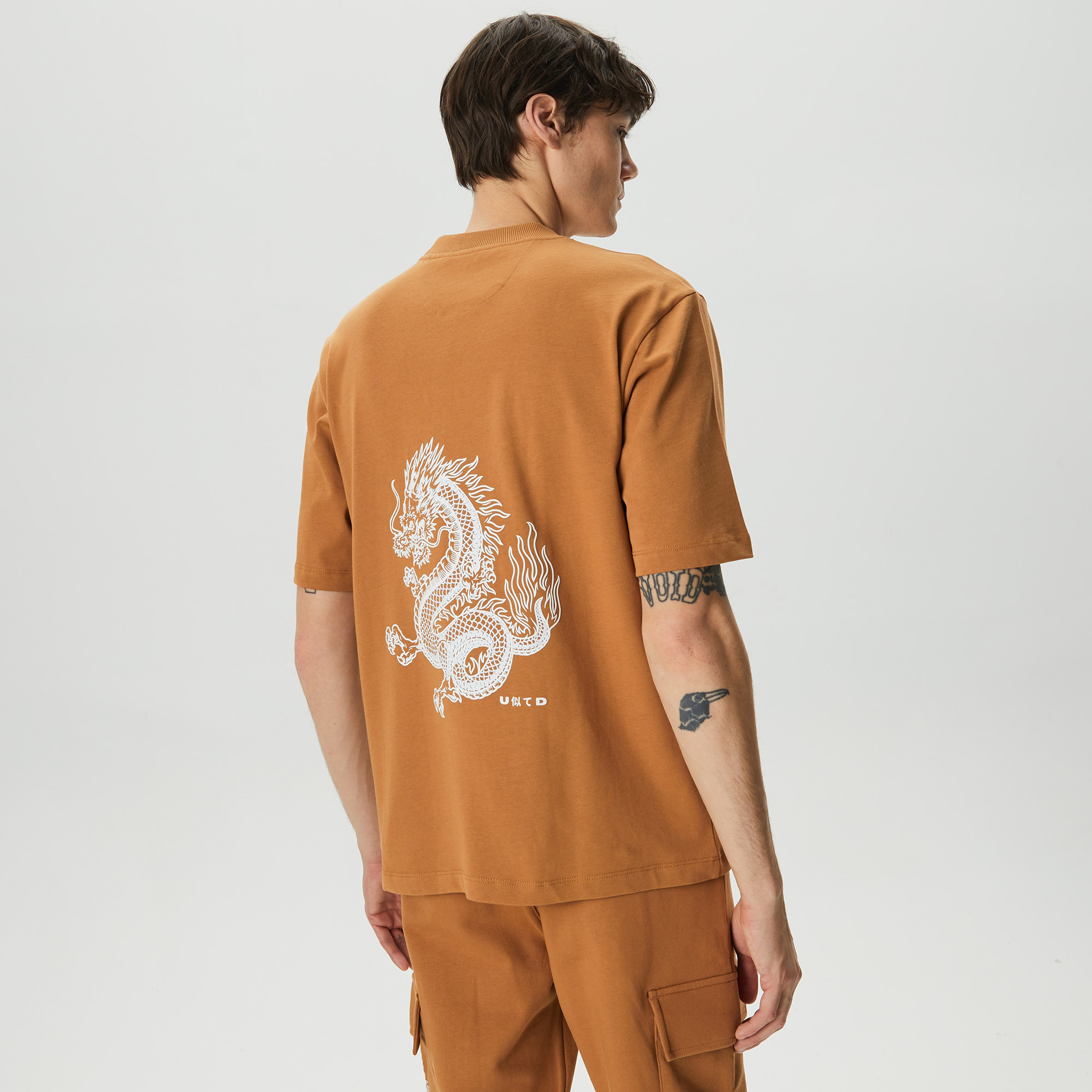 UNITED4 Erkek Kahverengi T-Shirt